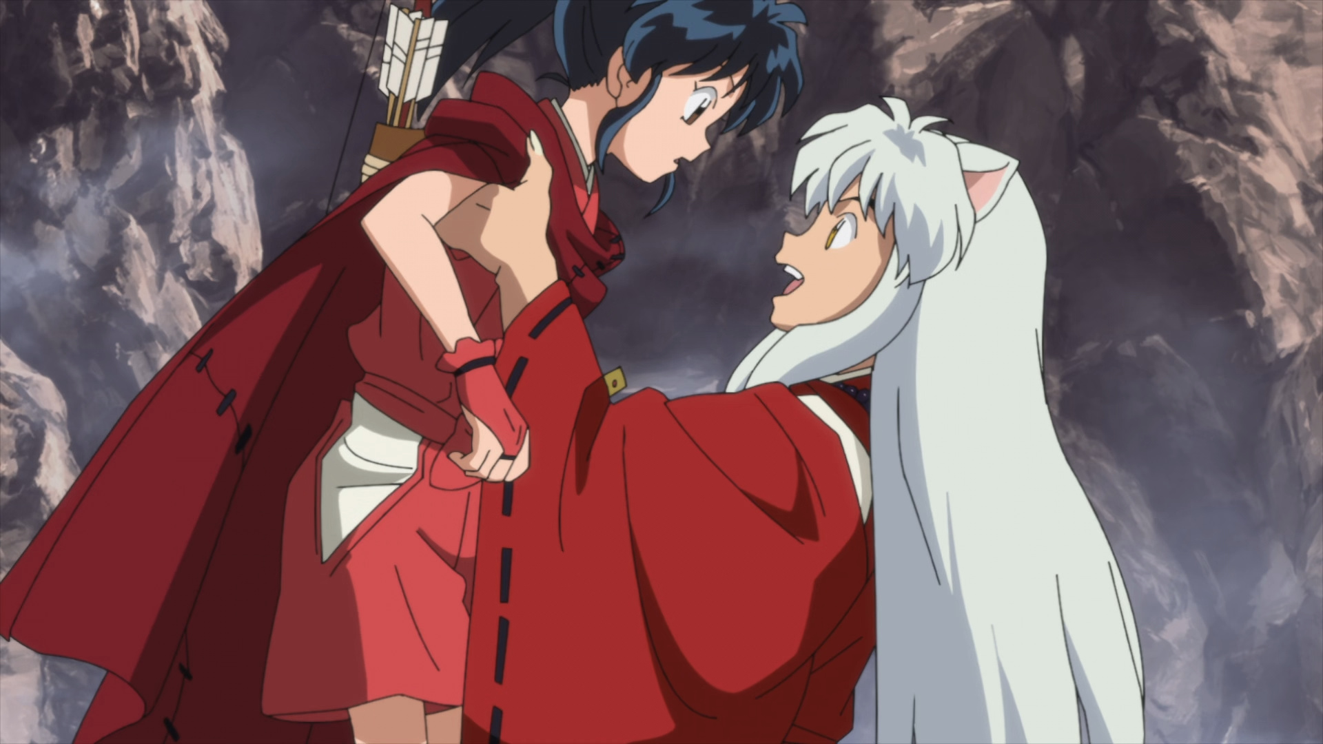 InuYasha, Anime series, Yashahime episode 39, Kagome and InuYasha, 1920x1080 Full HD Desktop