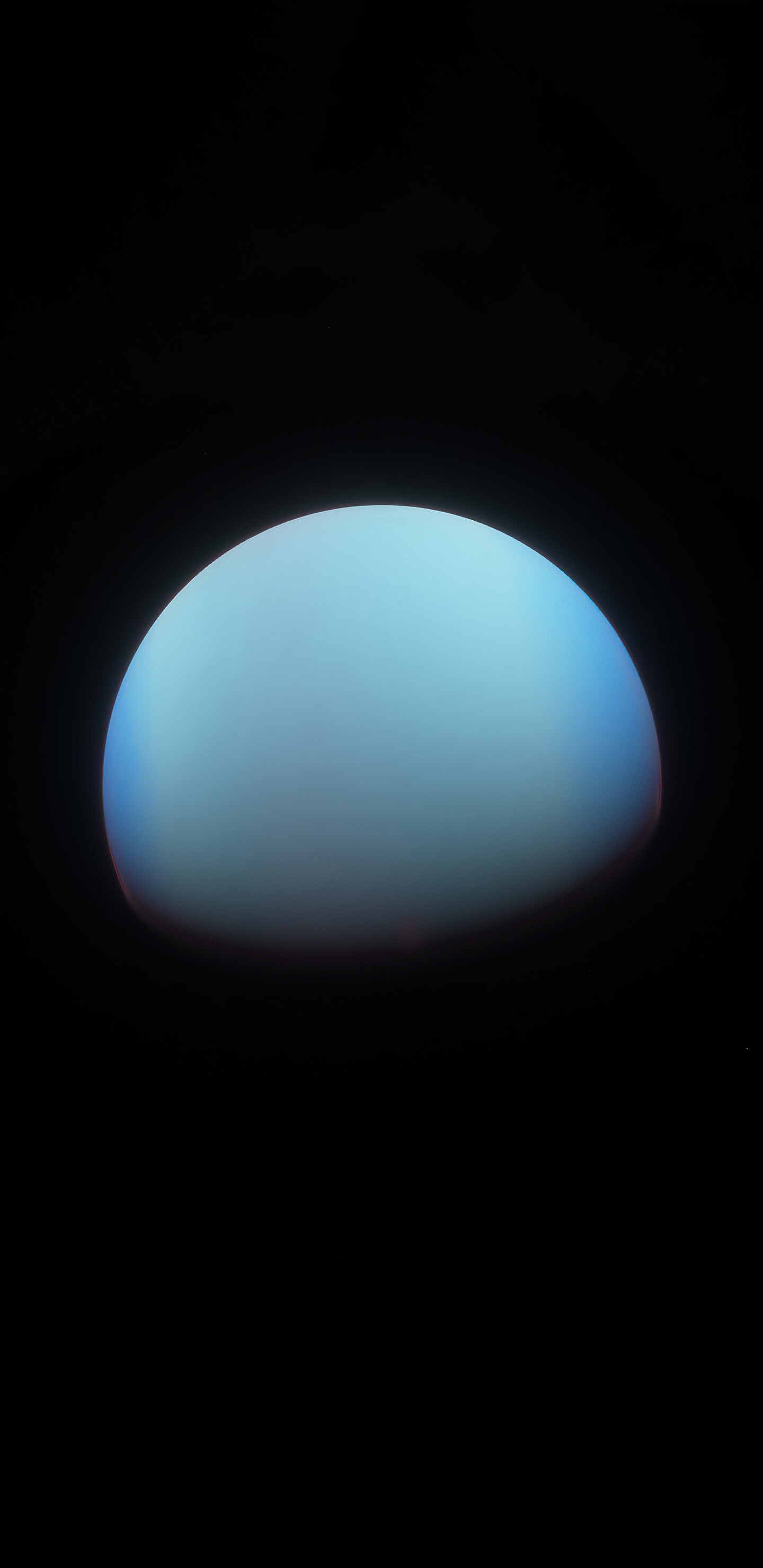 Uranus: Space, Astronomy, The planet is similar in composition to Neptune. 1440x2960 HD Background.