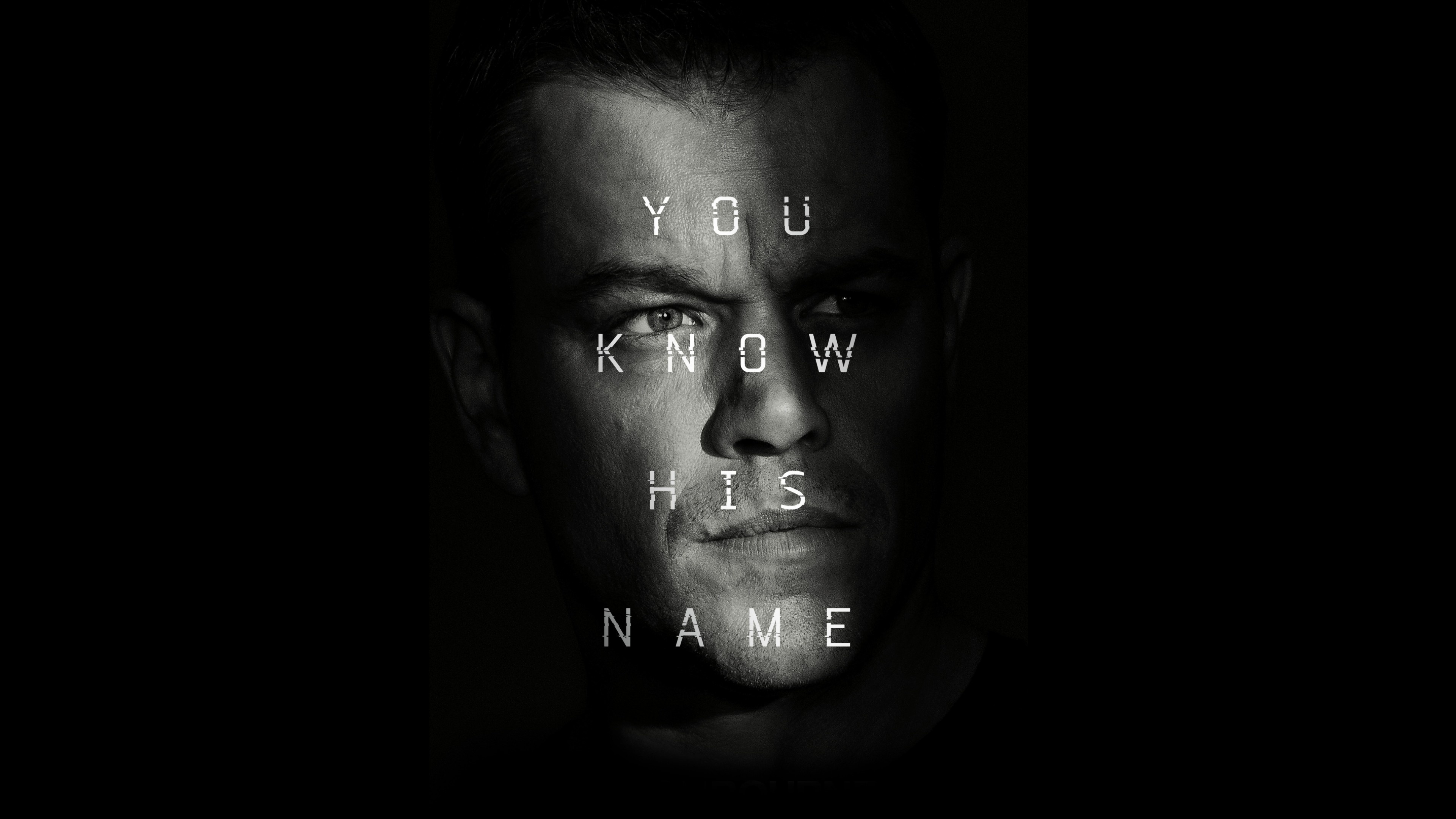 The Bourne: Matt Damon, You know his name, David Webb, 2016 movie. 3840x2160 4K Background.