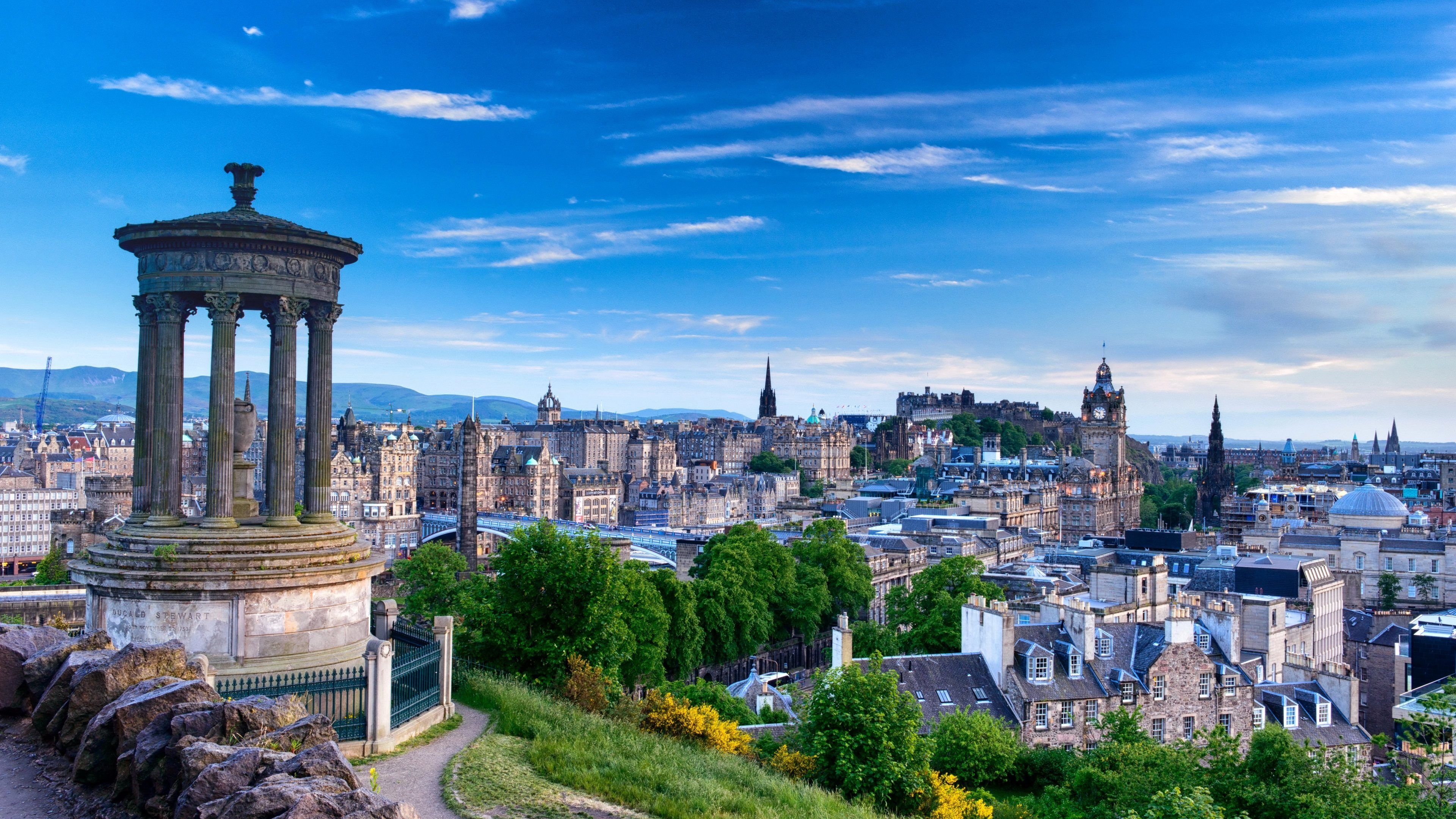 Edinburgh wallpapers, Scottish city, Historical sites, Scottish landscapes, 3840x2160 4K Desktop