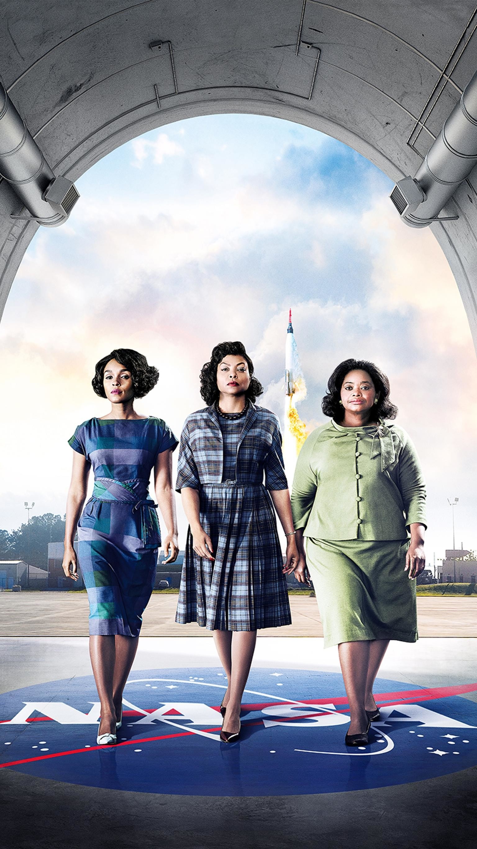 Hidden Figures: The film is loosely based on the 2016 non-fiction book of the same name by Margot Lee Shetterly. 1540x2740 HD Wallpaper.