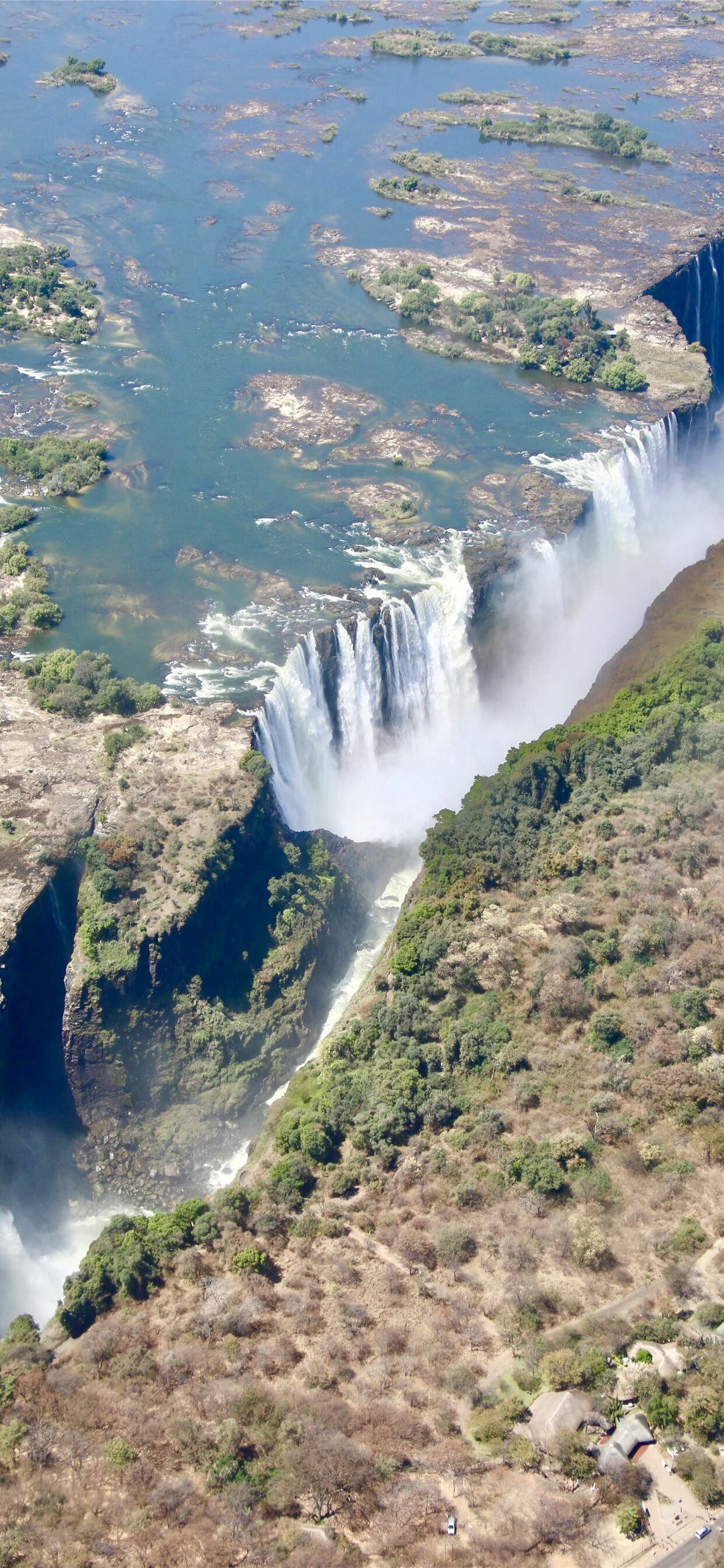 Victoria Falls: The world's largest sheet of falling water, Southern Africa. 1250x2690 HD Wallpaper.