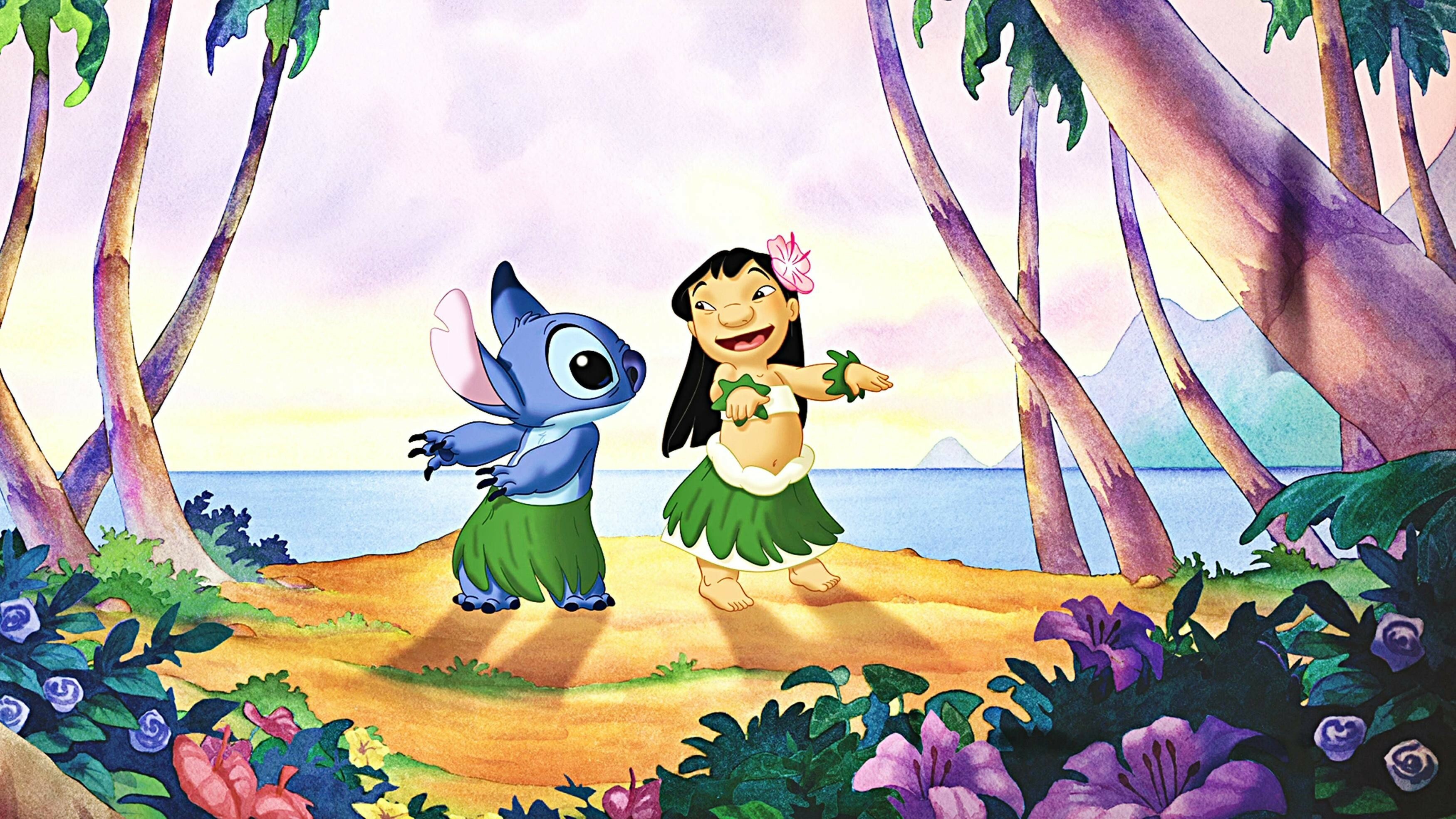 Lilo and Stitch: Written and directed by Chris Sanders and Dean DeBlois. 3500x1970 HD Background.