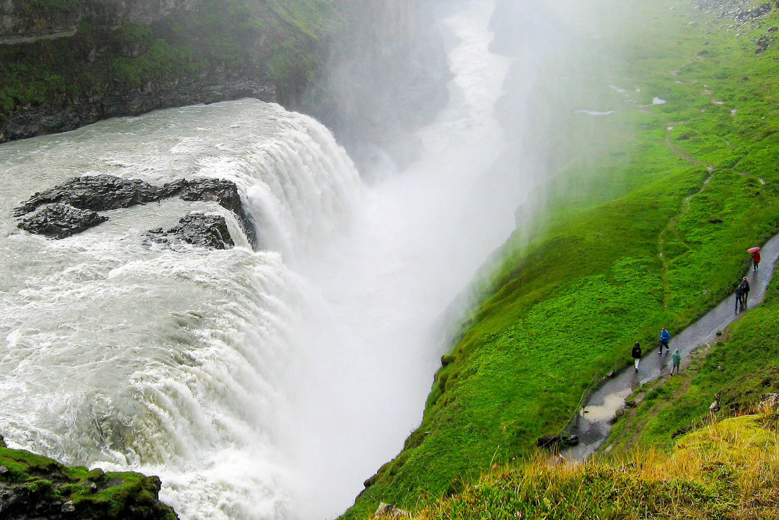 Atemberaubender Gullfoss-Wasserfall in Island, 2600x1740 HD Desktop