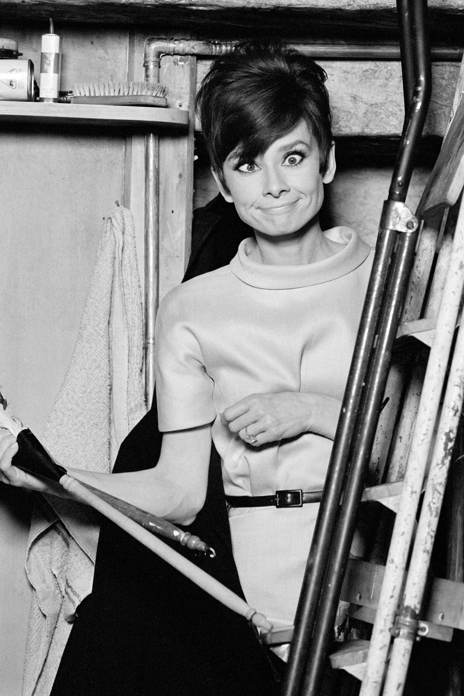 Rare vintage photos, Audrey Hepburn, Iconic actress, Timeless beauty, 1500x2250 HD Handy