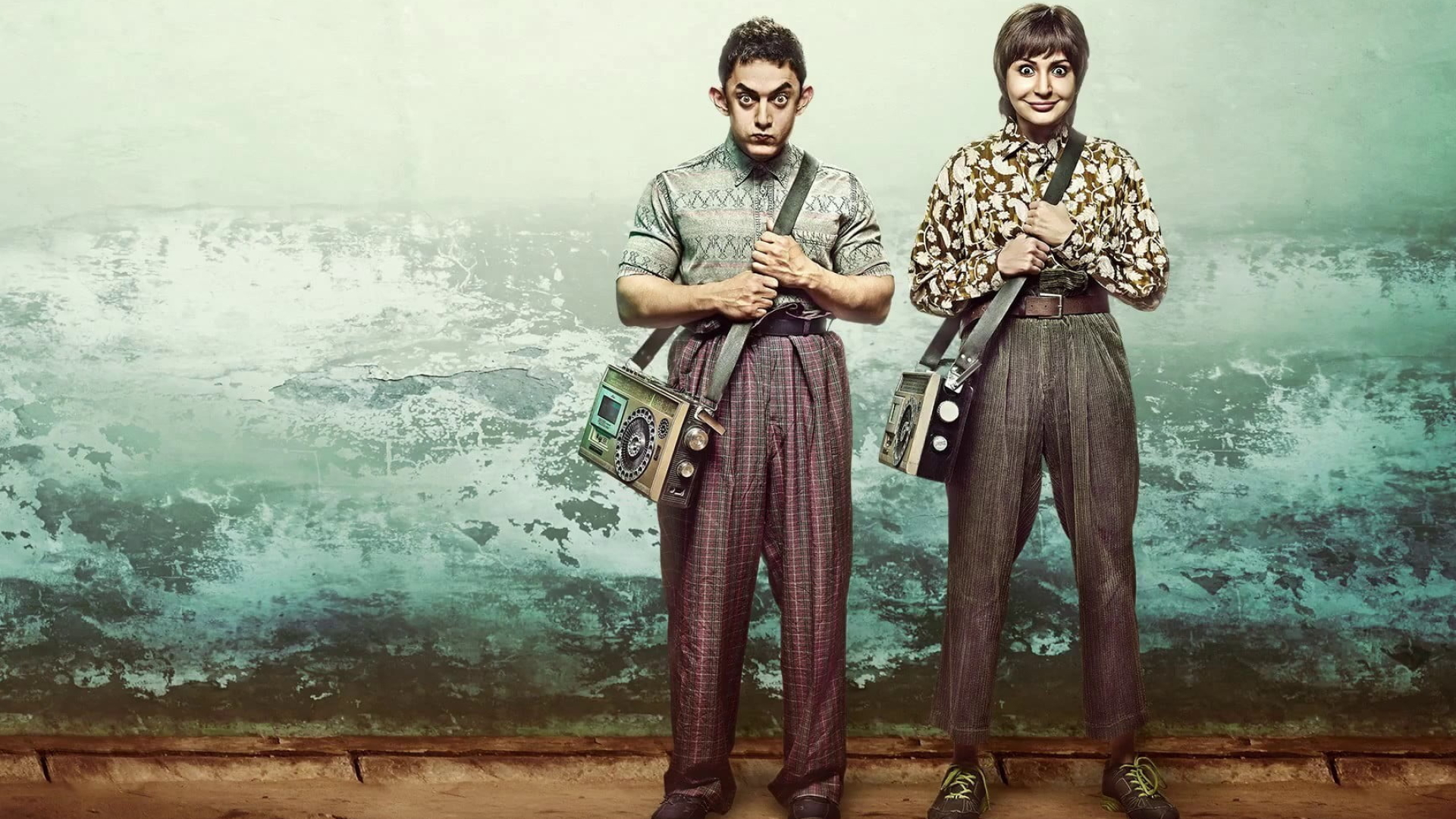 PK (Movie): The 8th highest-grossing Indian film of all time and 9th highest-grossing film in India. 1920x1080 Full HD Background.