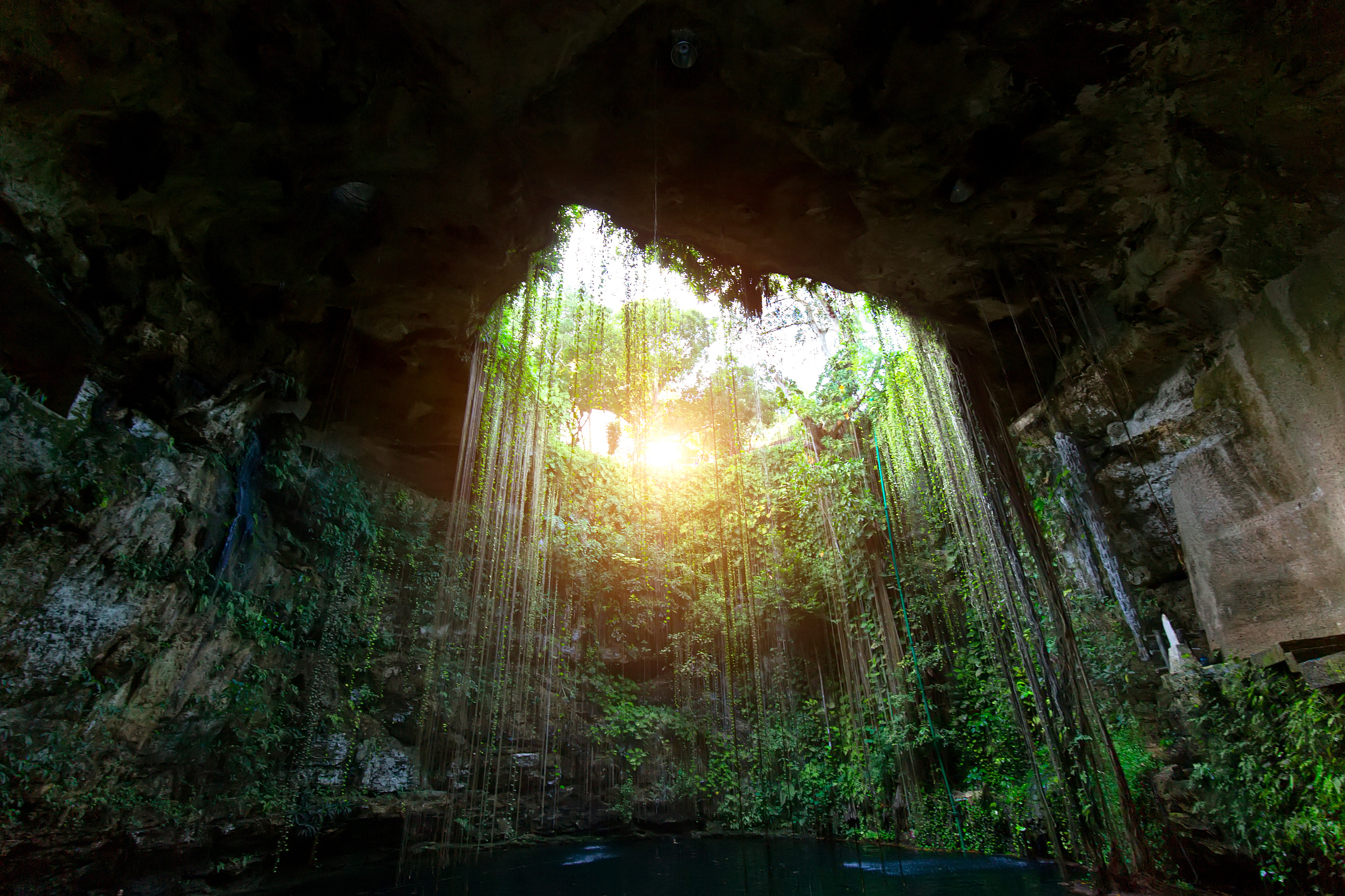 Ik Kil Cenote, Hidden cenote, Must-see attraction, Natural wonder, 2500x1670 HD Desktop