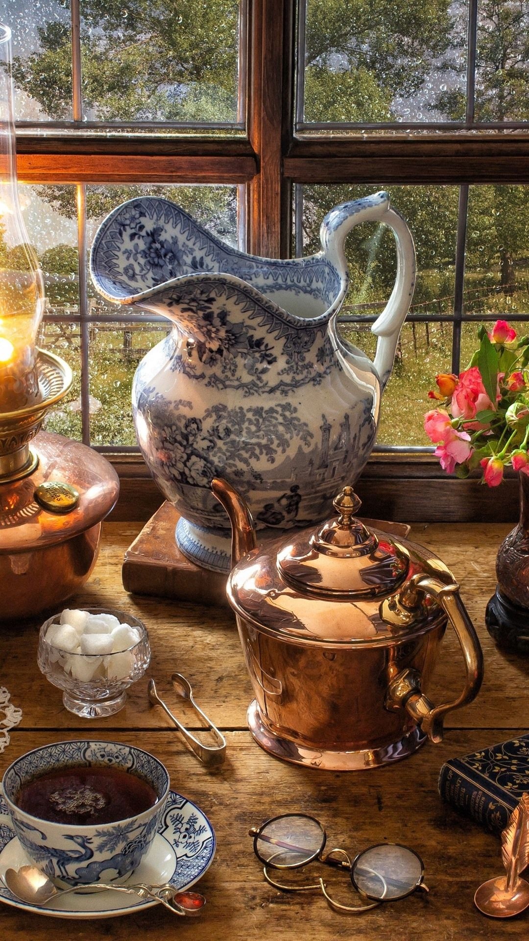 Tea: An aromatic beverage, Camellia sinensis, Teatime. 1080x1920 Full HD Wallpaper.