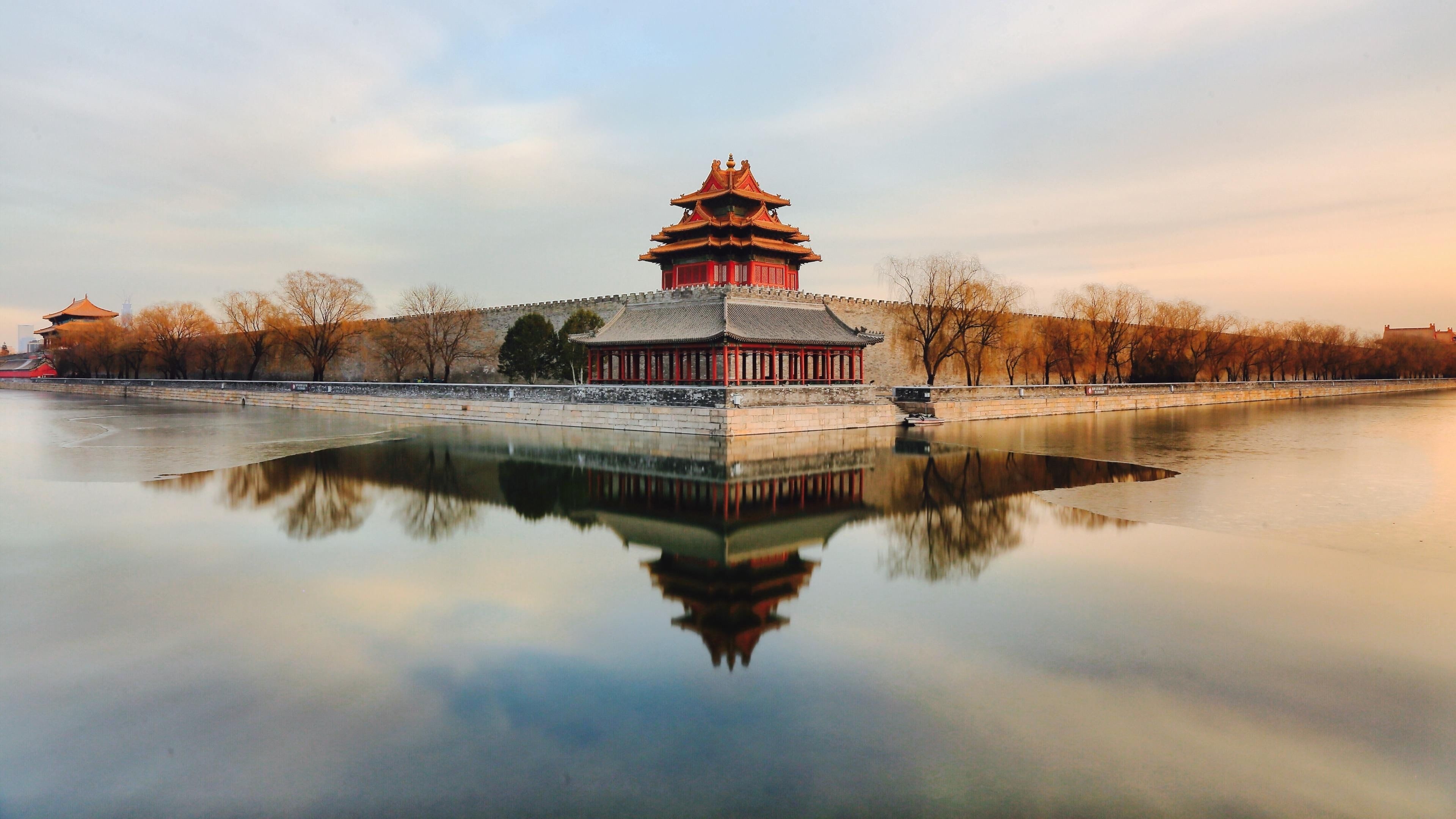 Palace Museum, Forbidden City, Turret architecture, Cultural heritage, 3840x2160 4K Desktop
