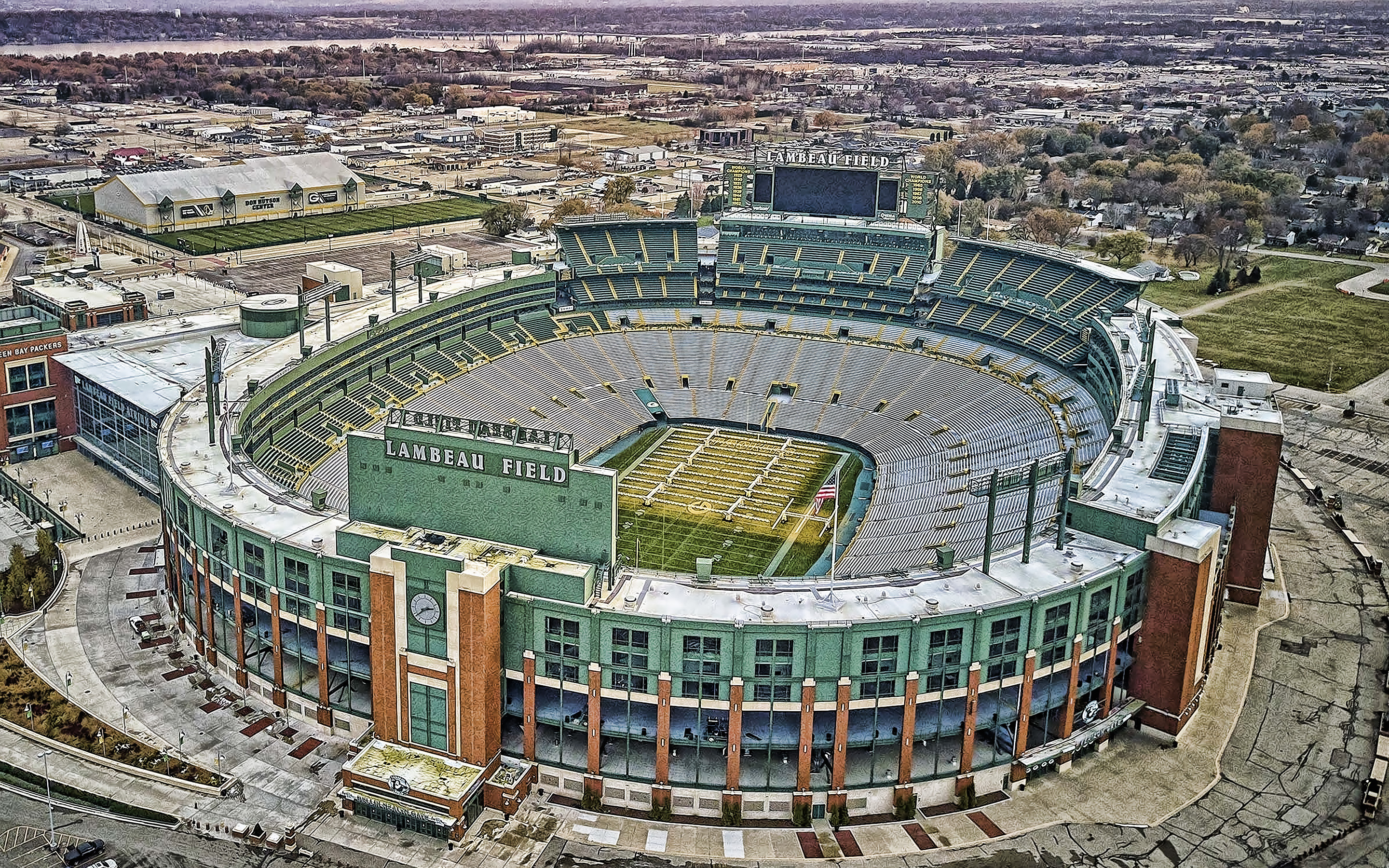 Lambeau Field, Travels, Packers, Wisconsin, 2880x1800 HD Desktop