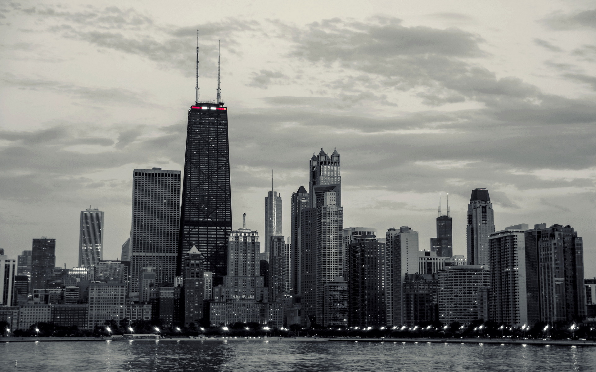 Chicago: 875 North Michigan Avenue, tallest building constructed in the world in the 1960s. 1920x1200 HD Background.