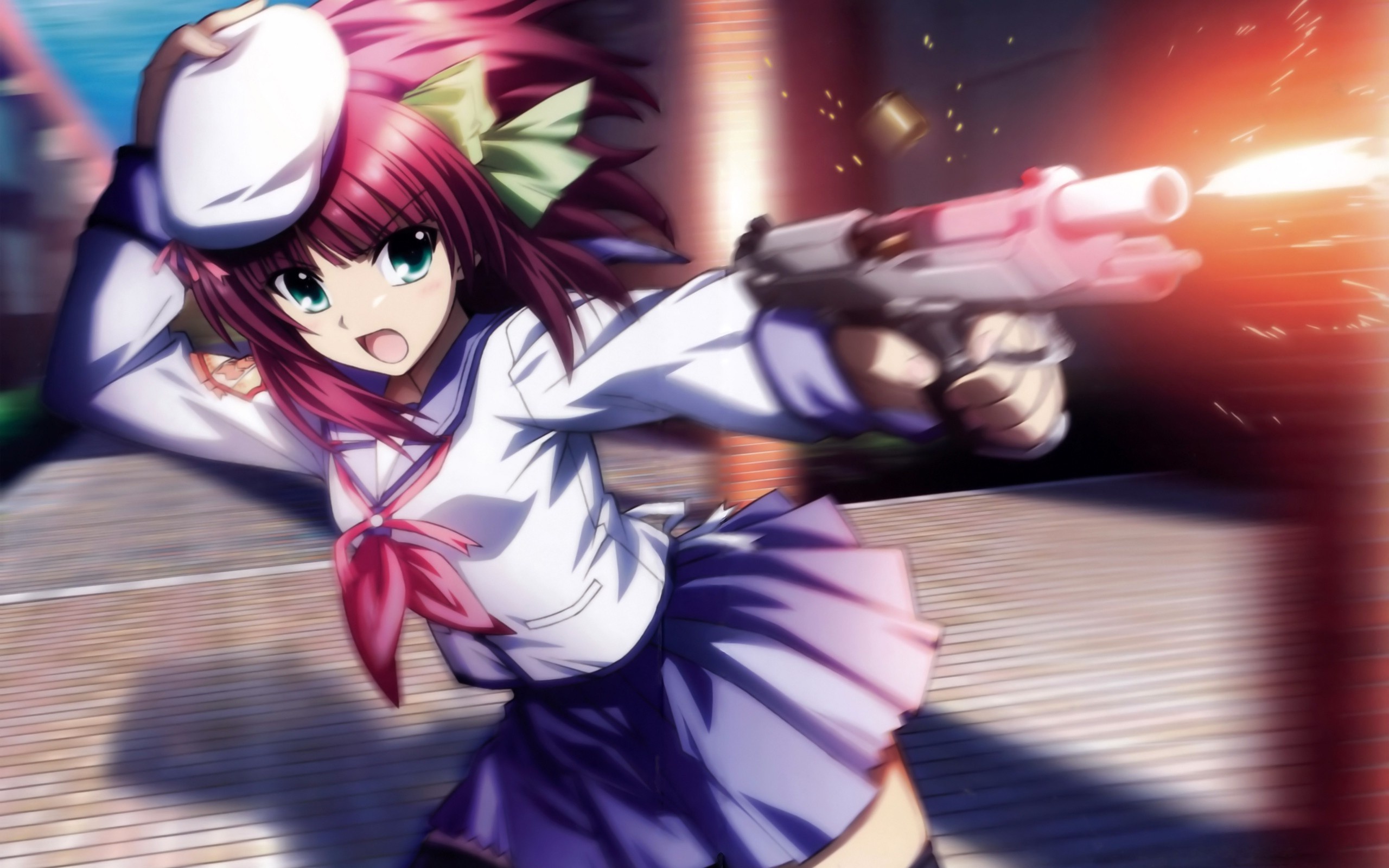 Angel Beats! (Anime): Charismatic leader, Eldest of the four Nakamura siblings. 2560x1600 HD Wallpaper.