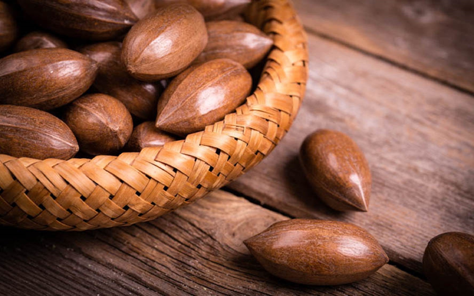 Pecans: One Of The Most Recently Commercialized Nuts. 1920x1200 HD Background.