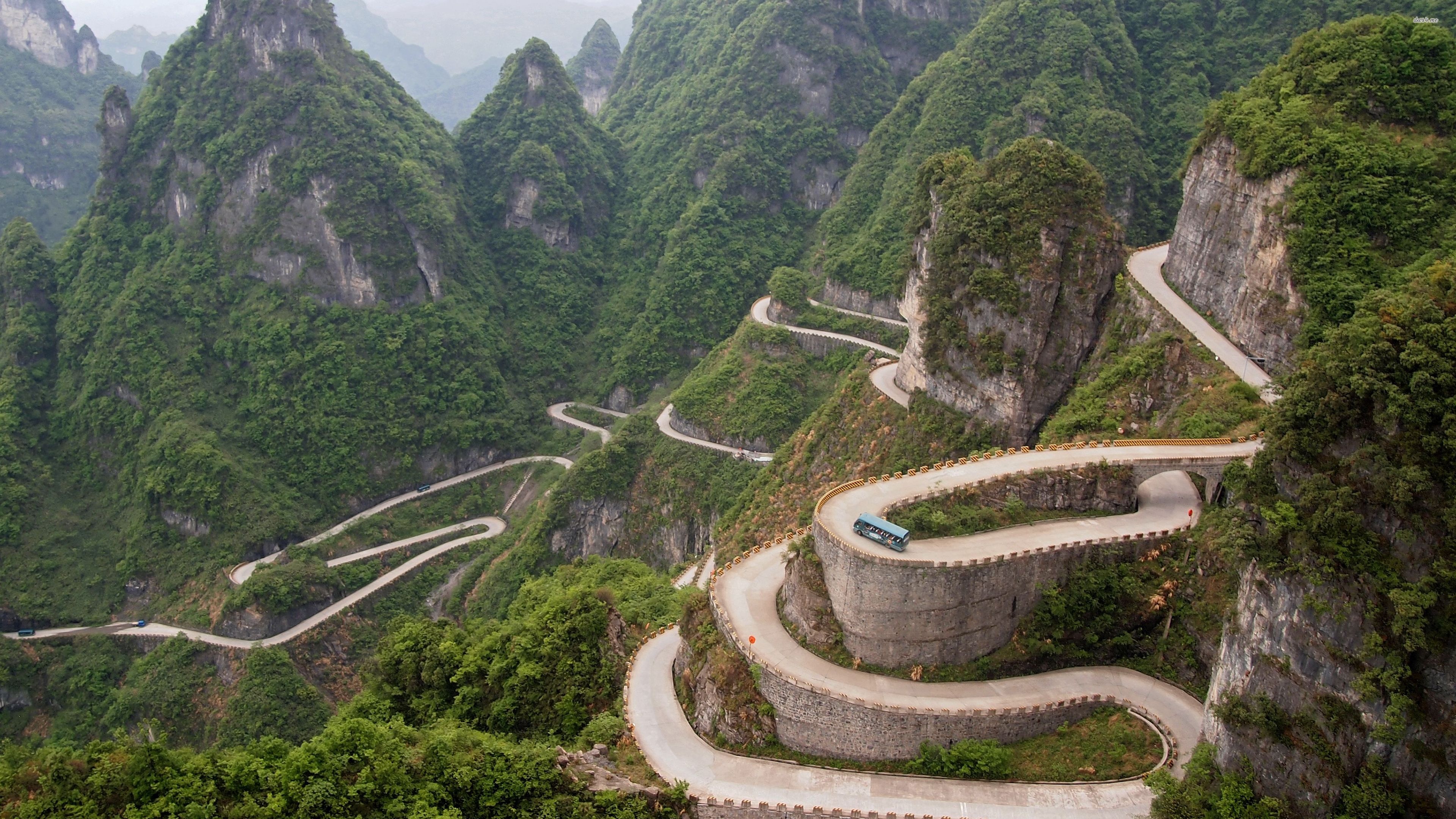 Wulingyuan National Park, Travels, Tianmen Mountain, Stunning wallpapers, 3840x2160 4K Desktop