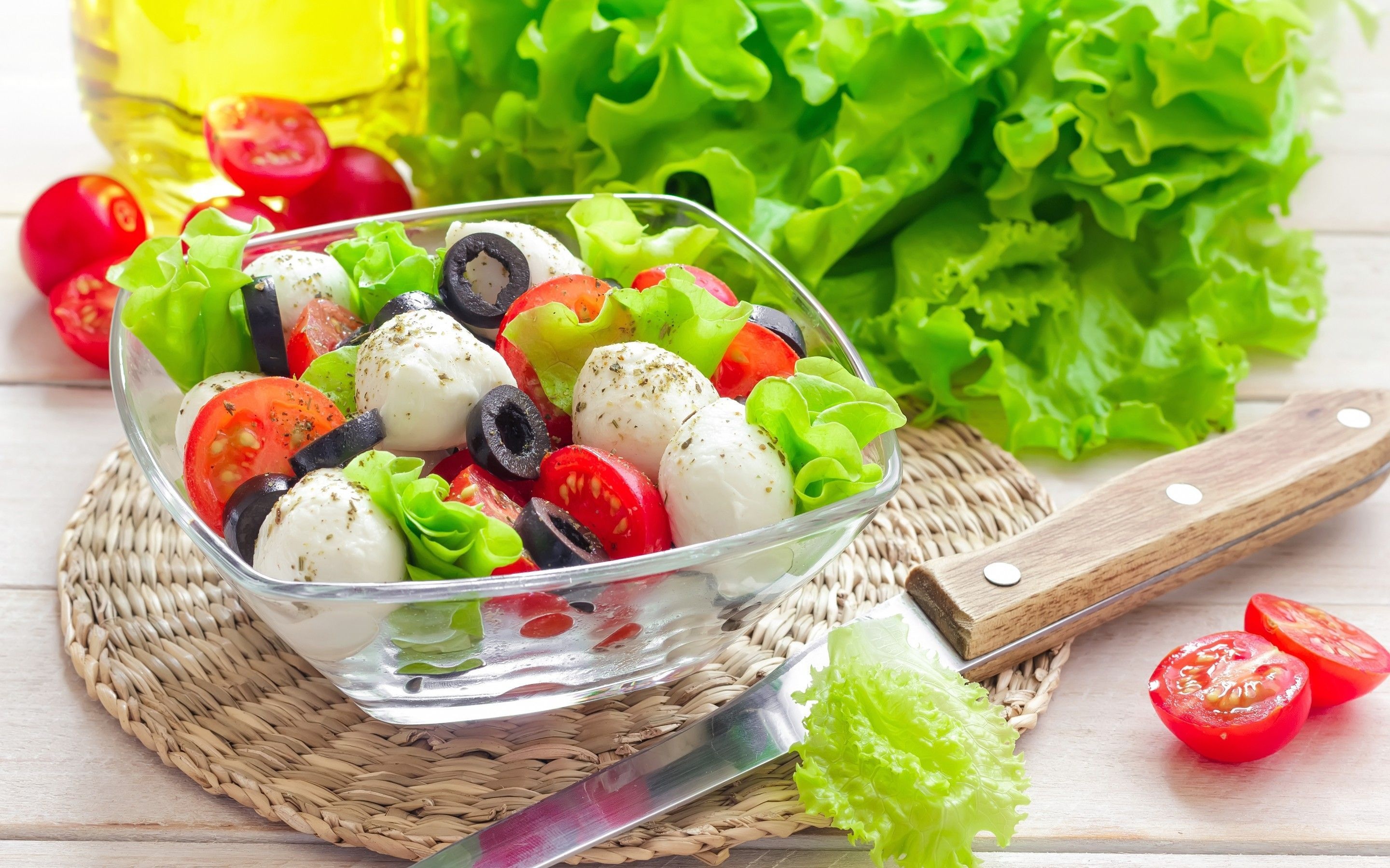 Healthy food, Fresh salad, Wholesome recipes, Nourishing choices, 2880x1800 HD Desktop