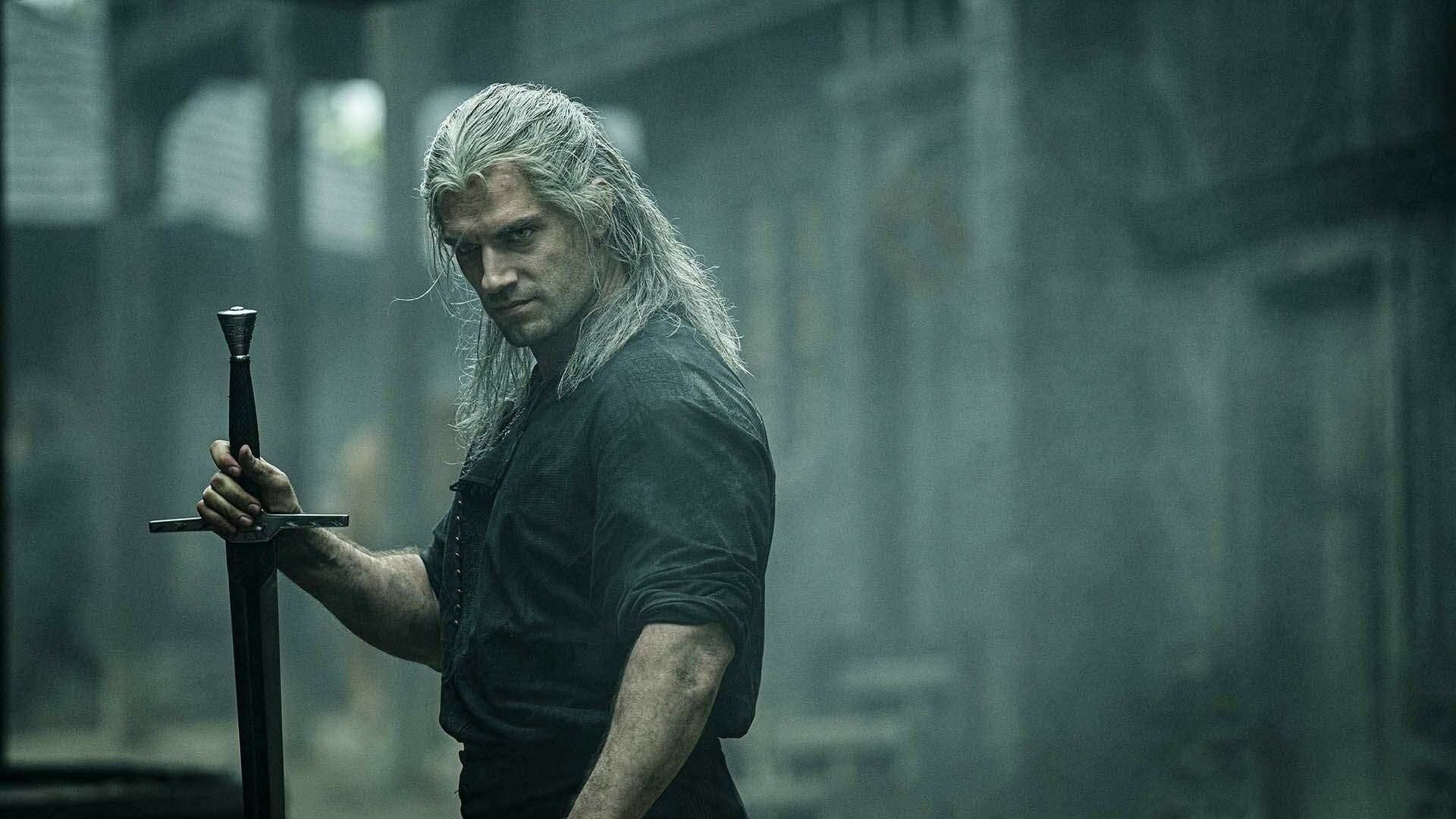 Netflix: Action, Adventure, Fantasy, A legendary witcher of the School of the Wolf. 1920x1080 Full HD Background.
