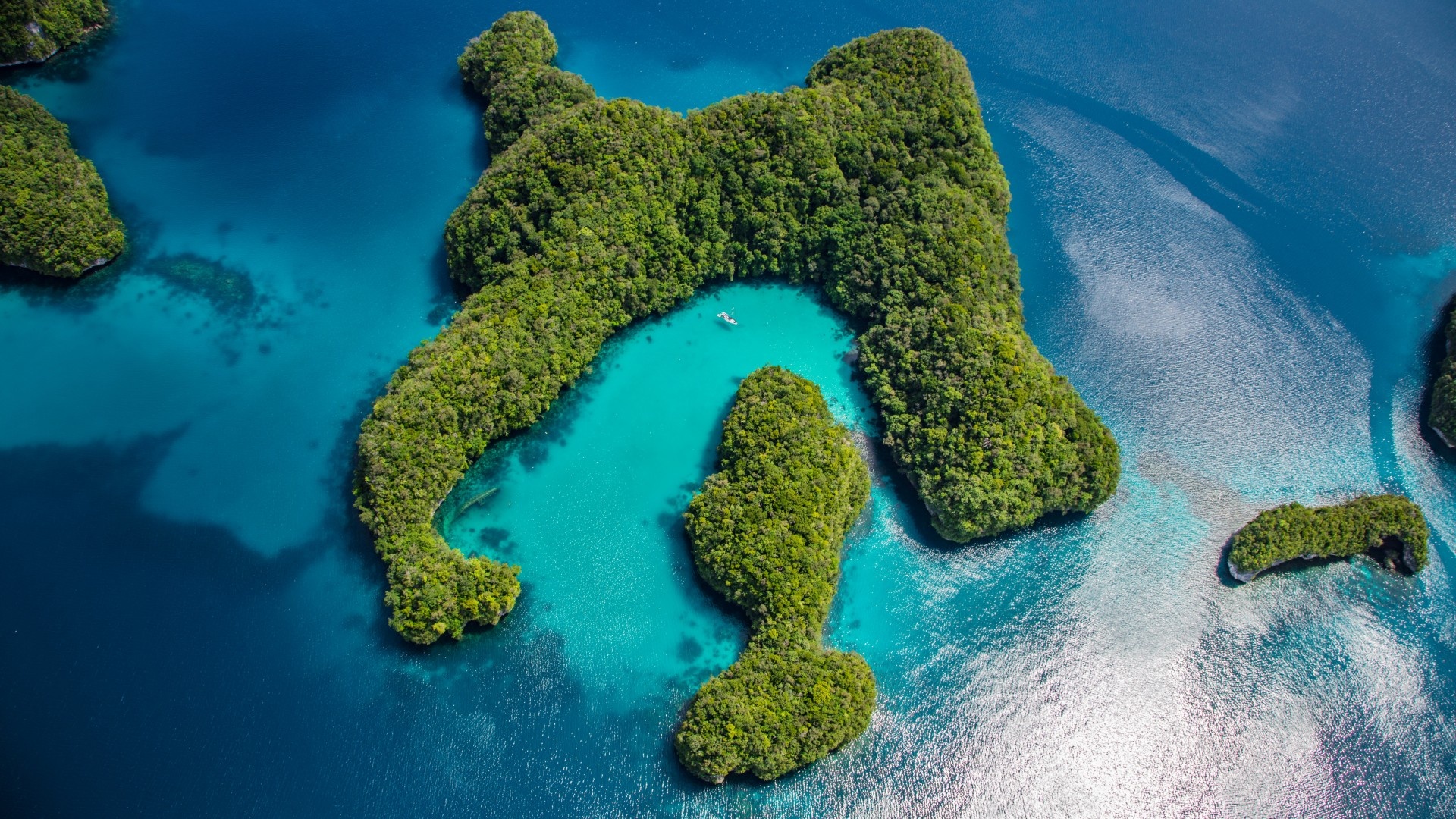 Palau Philippines ocean islands, Nature's breathtaking view, 8k wallpaper, Tropical paradise, 1920x1080 Full HD Desktop