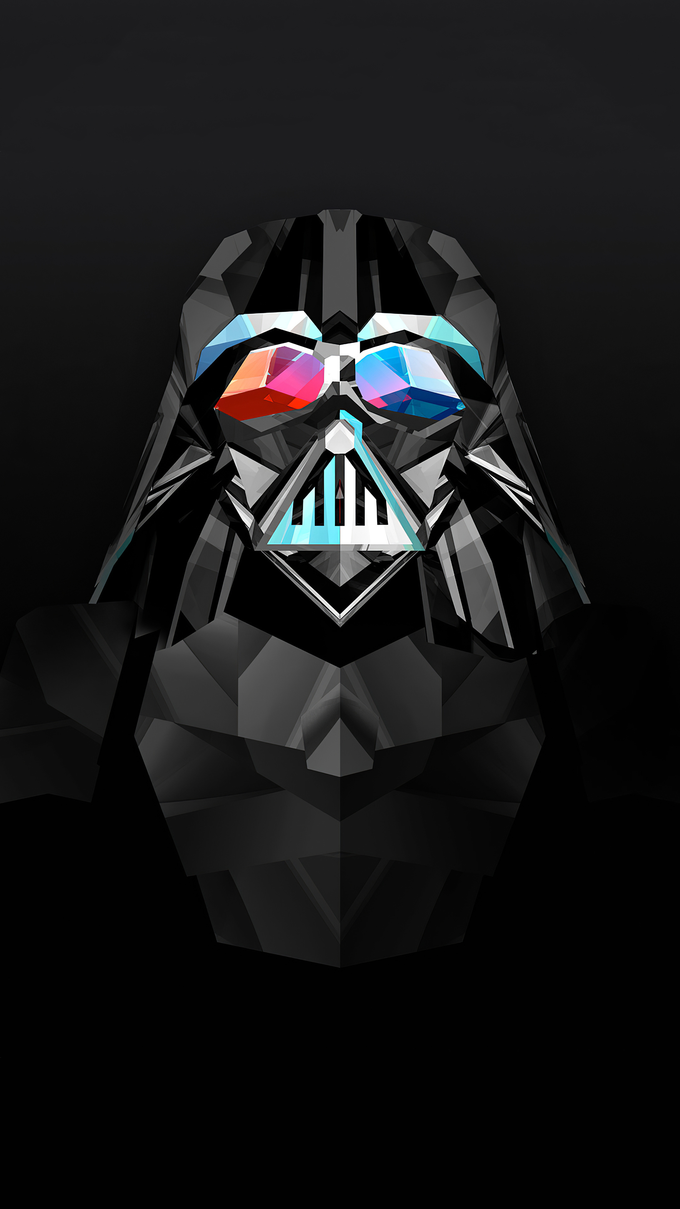 Justin Maller, Darth Vader, Star Wars art, 2160x3840 4K Handy