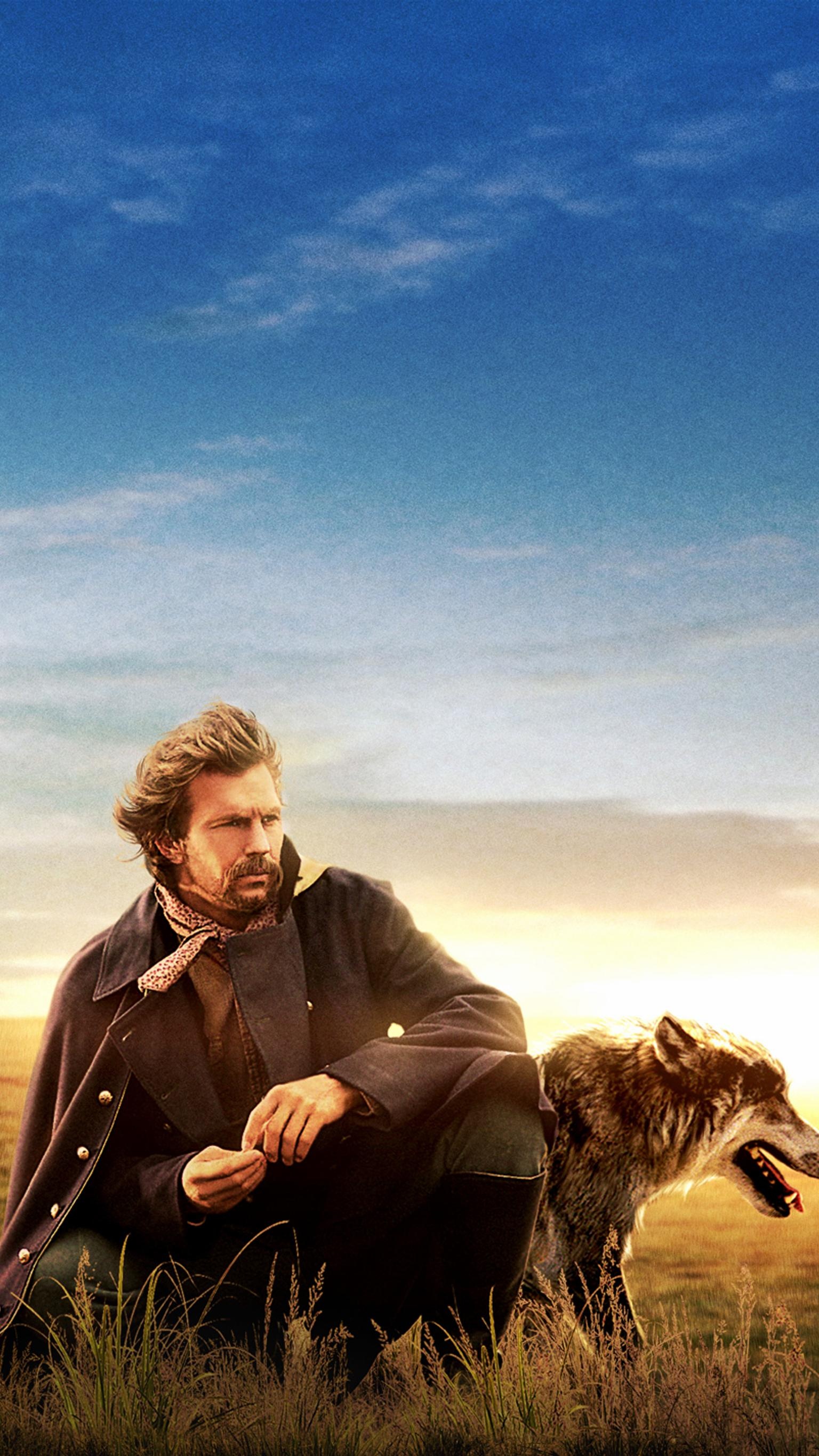 Dances with Wolves, Kevin Costner, Graham Greene, Western epic, 1540x2740 HD Phone