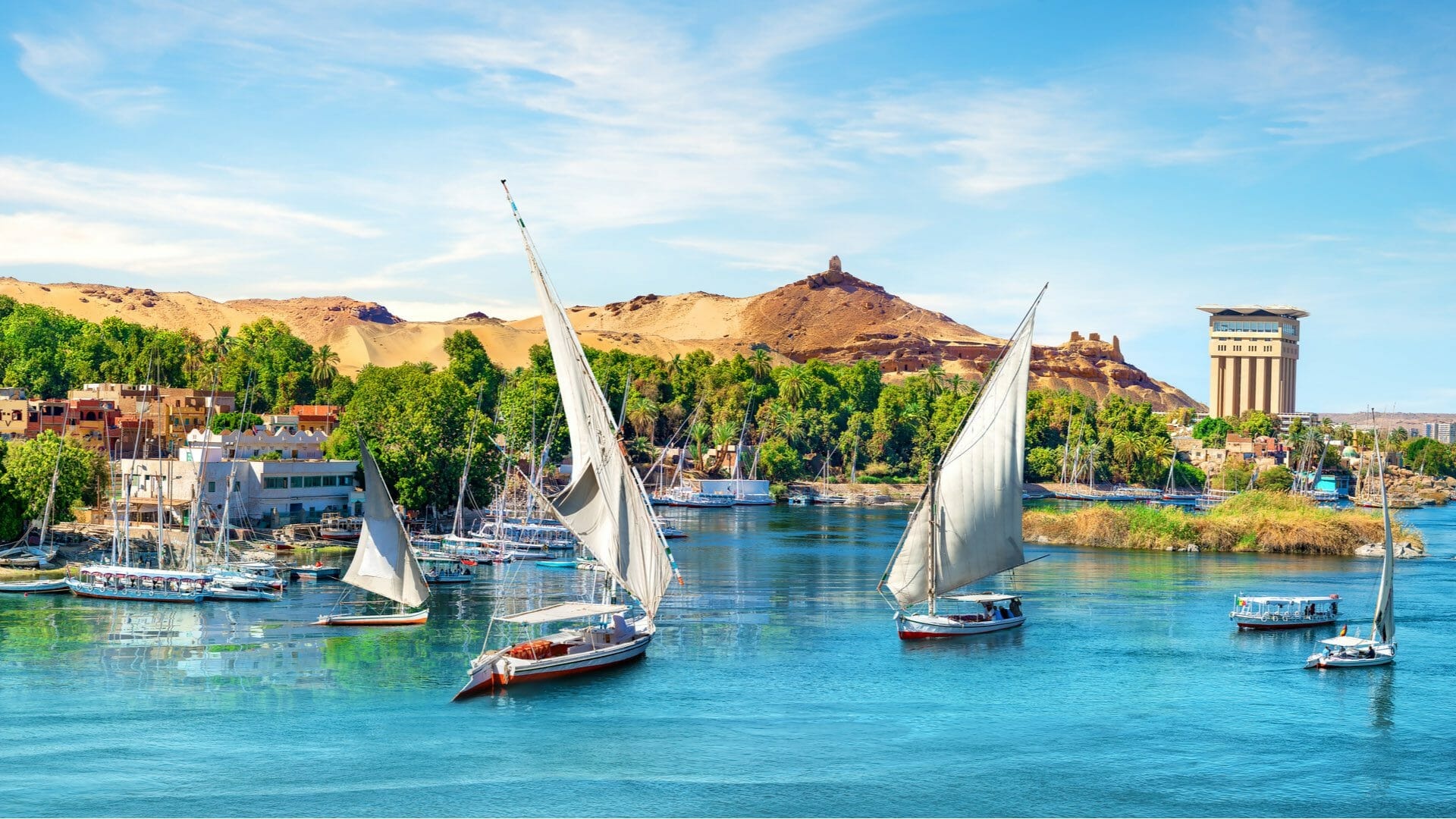 The Nile River, Aswan attractions, Cultural exploration, Memorable visit, 1920x1080 Full HD Desktop