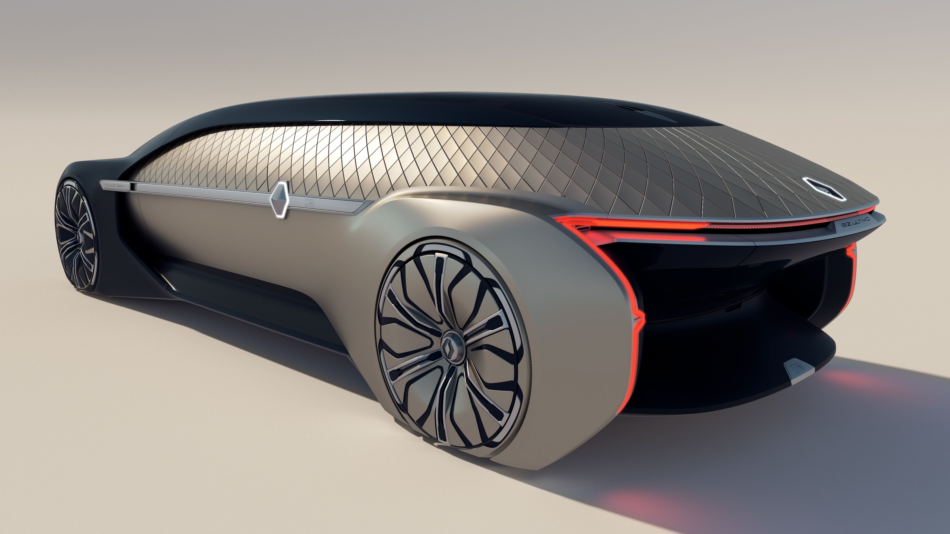 Renault EZ, Futuristic concept car, Creative design, Car wheels, 3840x2160 4K Desktop