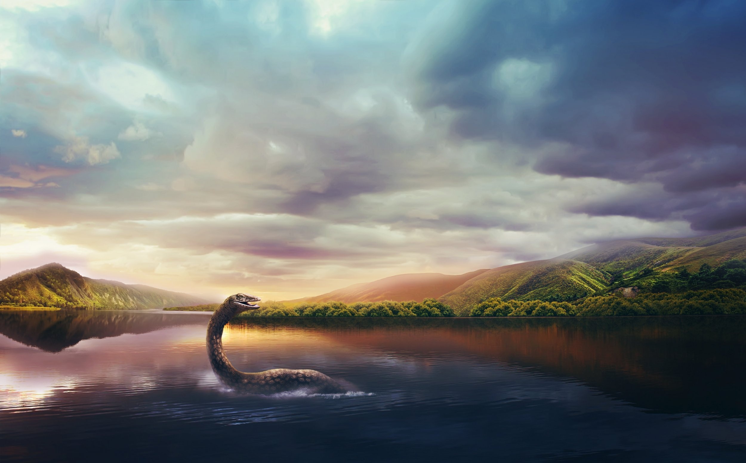 Loch Ness Monster, DNA techniques, Legendary creature, Cryptid research, 2500x1560 HD Desktop