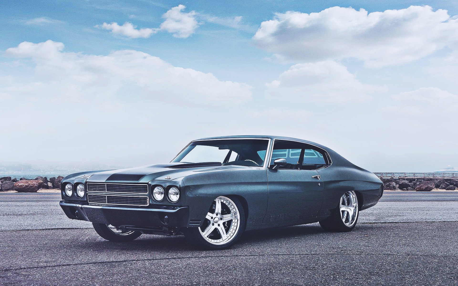 Vintage Chevelle muscle, 1968 Chevy beauty, HDR finish, Collector vehicle, Cult classic car, 1920x1200 HD Desktop
