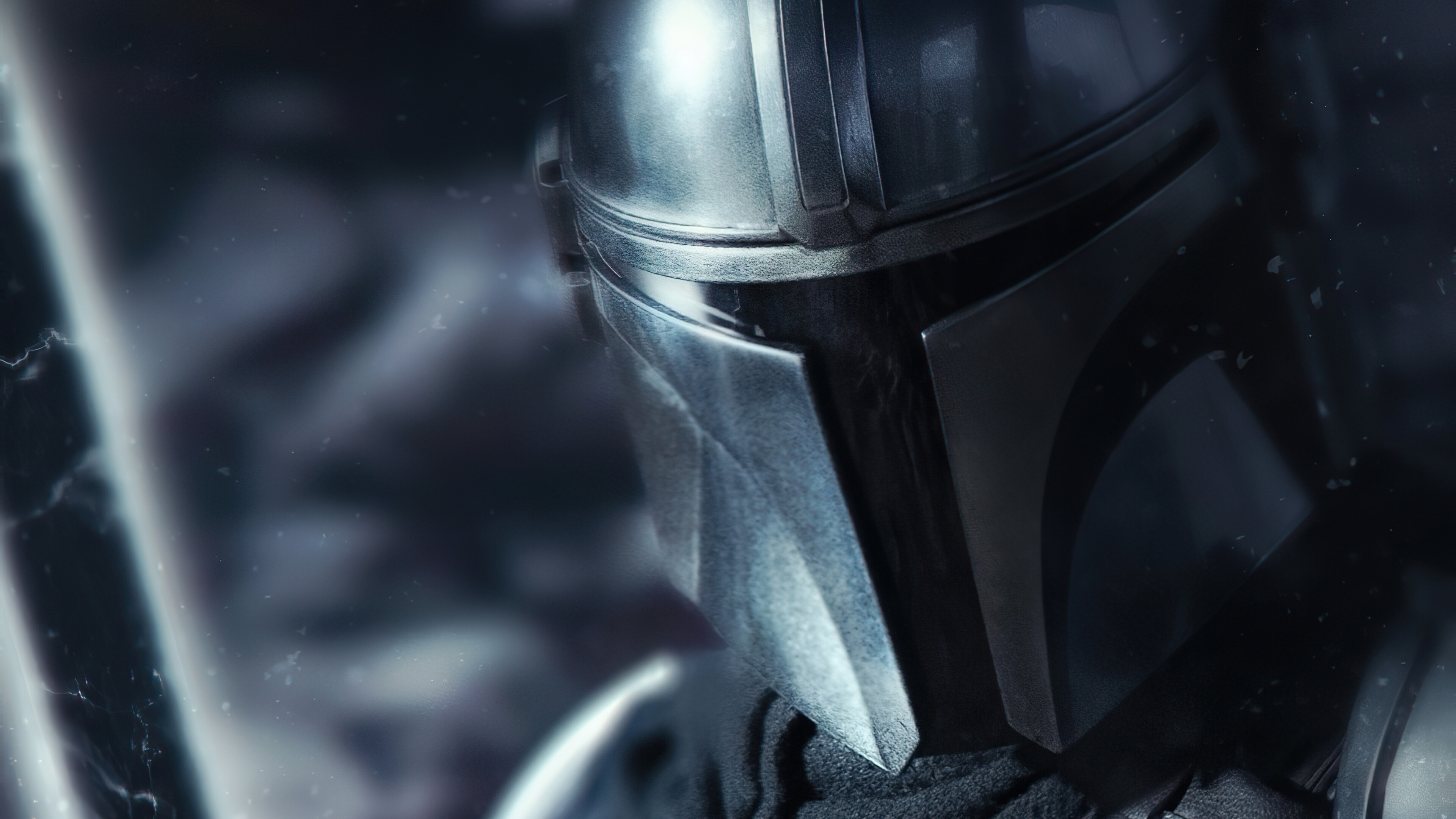 The Mandalorian: Star Wars, Voiced and primarily portrayed by Pedro Pascal. 3840x2160 4K Wallpaper.