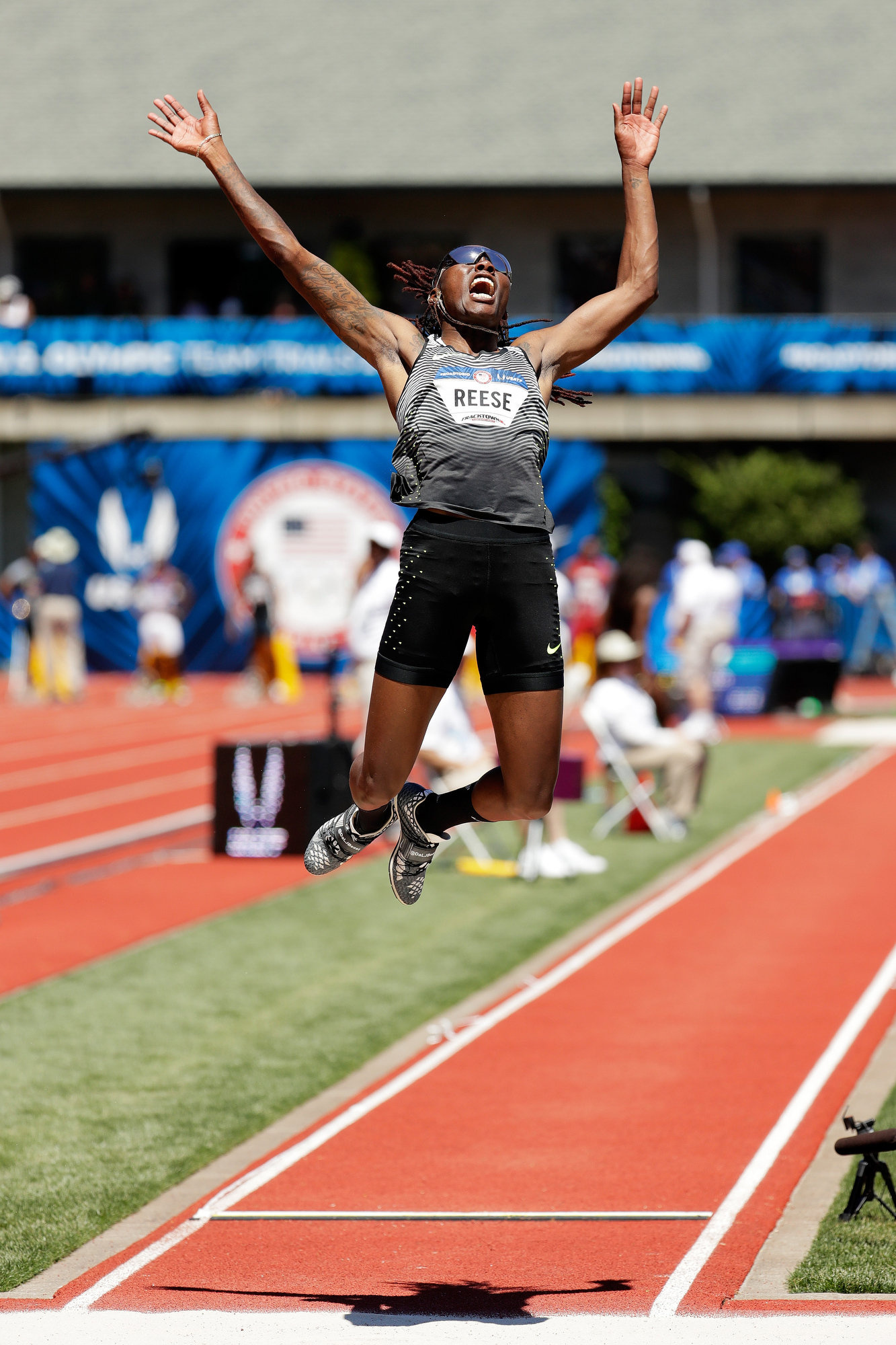 Brittney Reese, Olympic trials victory, Long jump record, Remarkable leap, 1340x2000 HD Phone