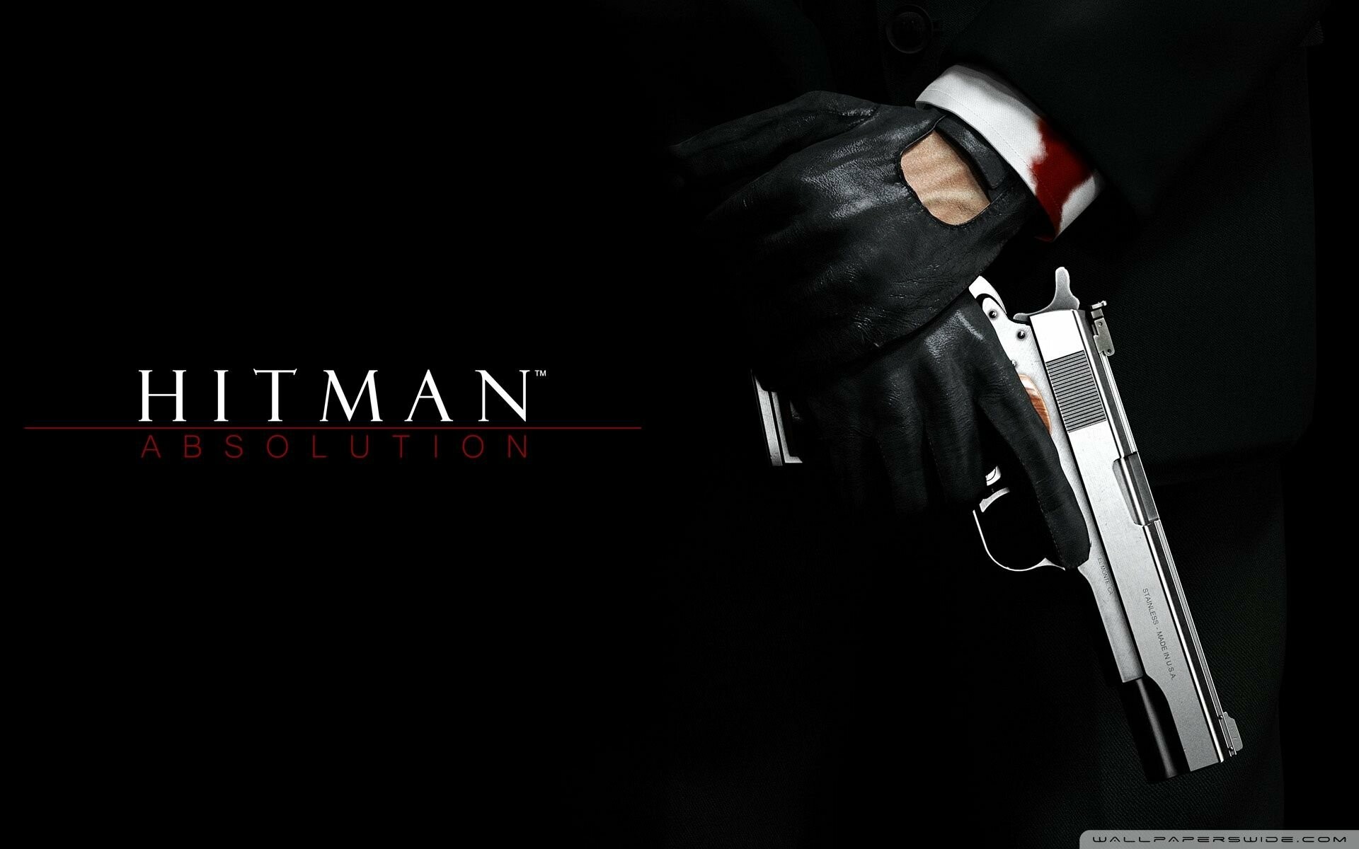 Hitman (Game): The genetically-engineered assassin Agent 47, David Bateson. 1920x1200 HD Wallpaper.