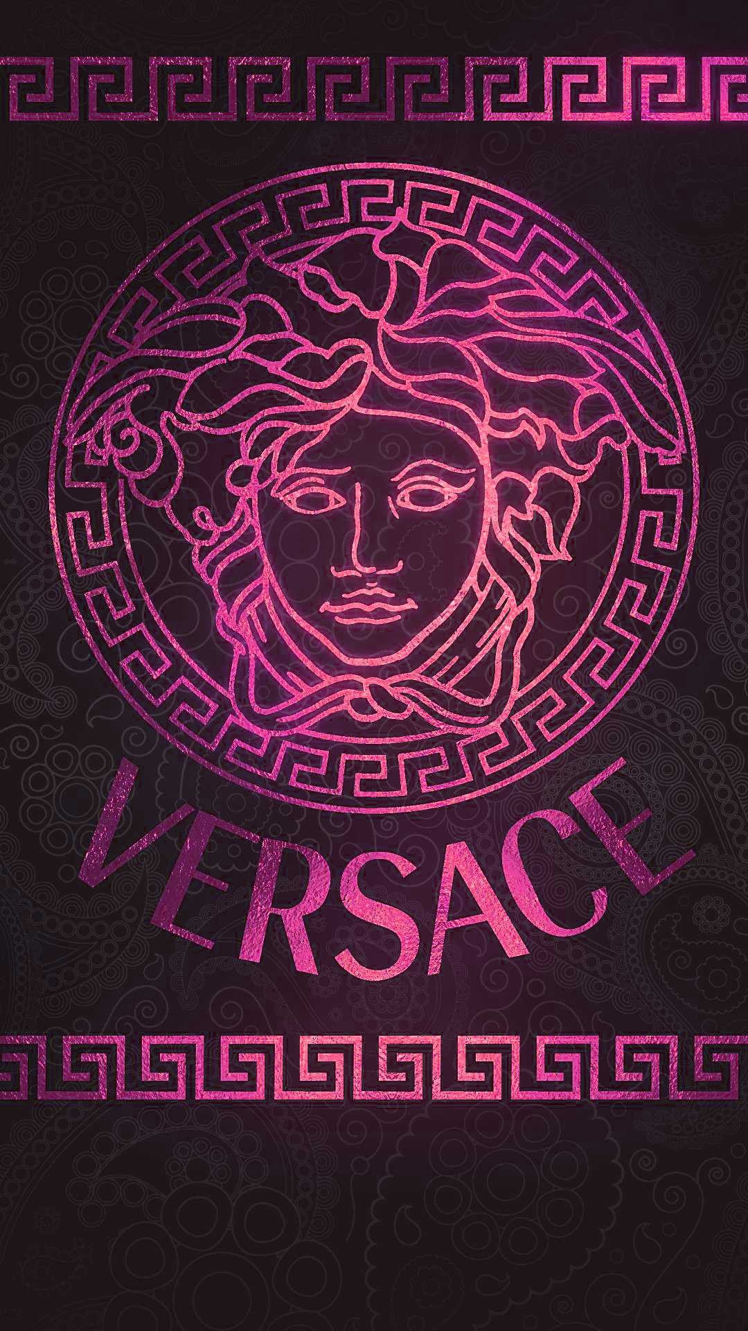 Versace: An Italian fashion label founded in 1978, Neon. 1080x1920 Full HD Wallpaper.