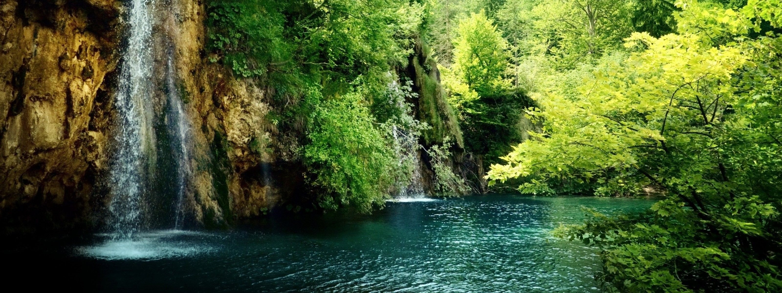 Plitvice Lakes National Park, Travels, Dual monitor wallpapers, 3200x1200 Dual Screen Desktop