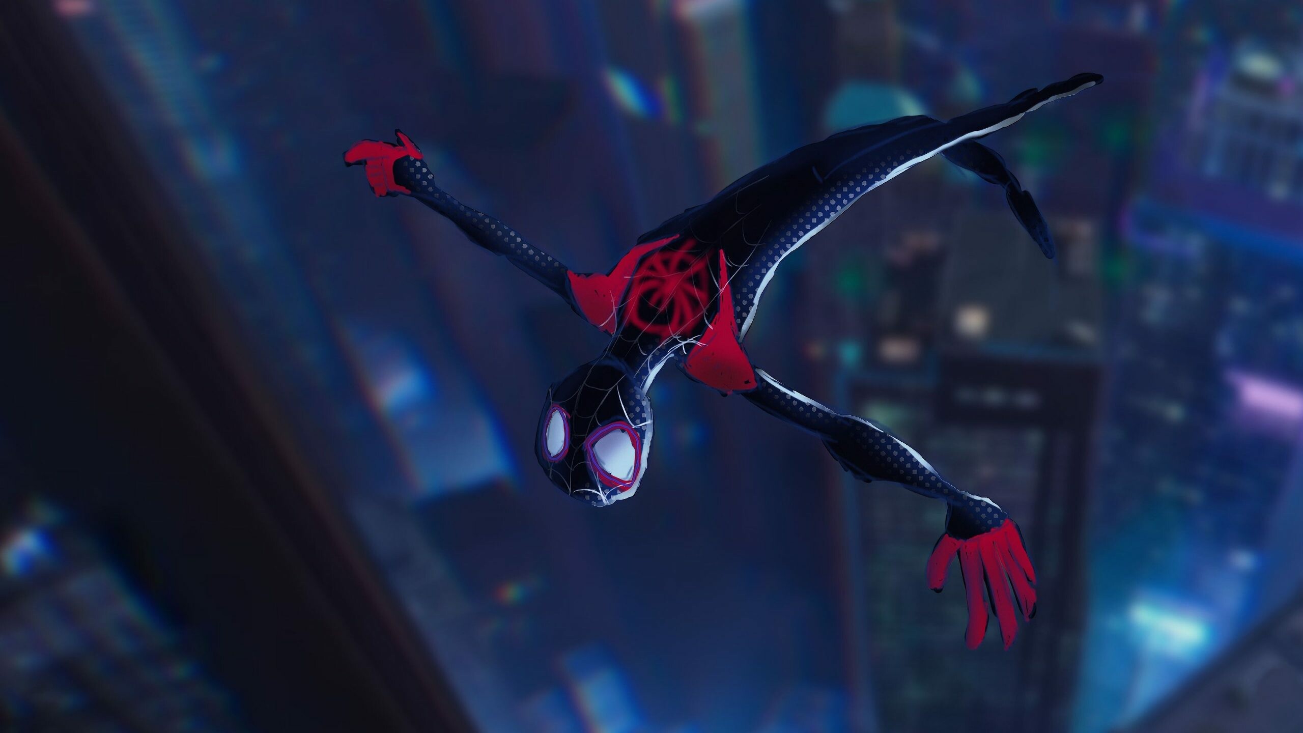 Spider-Man: Into the Spider-Verse: The 19th theatrical film produced by Sony Animation. 2560x1440 HD Wallpaper.