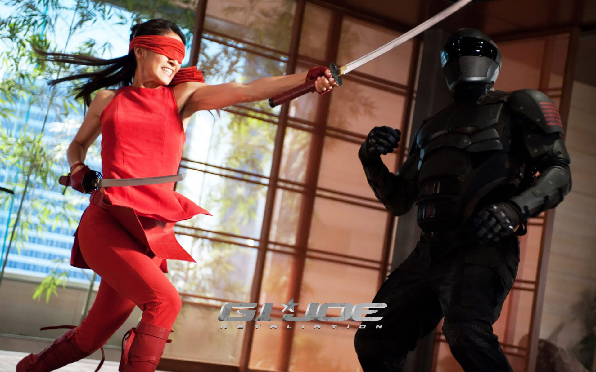 G.I. Joe (Movie): Jinx And Snake Eyes, Elodie Yung, Raymond Park, Action Film Actors. 1920x1200 HD Background.