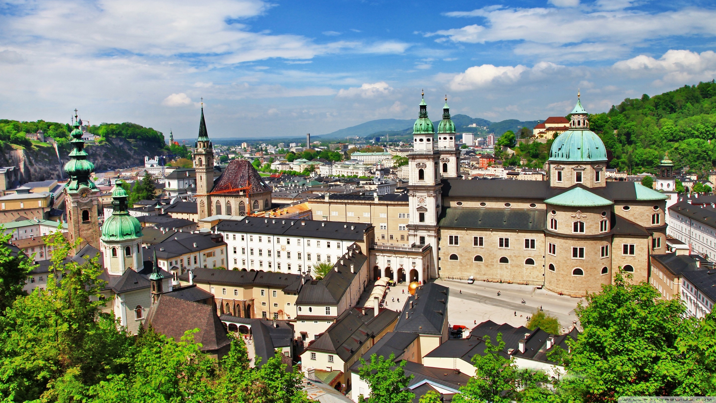 Austria: Salzburg, The country is a founding member of the OECD and Interpol. 2880x1620 HD Wallpaper.