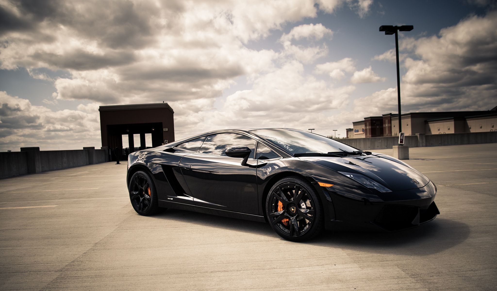 Lamborghini Gallardo, HD car wallpaper, Black beauty, Luxury sports car, 2050x1200 HD Desktop