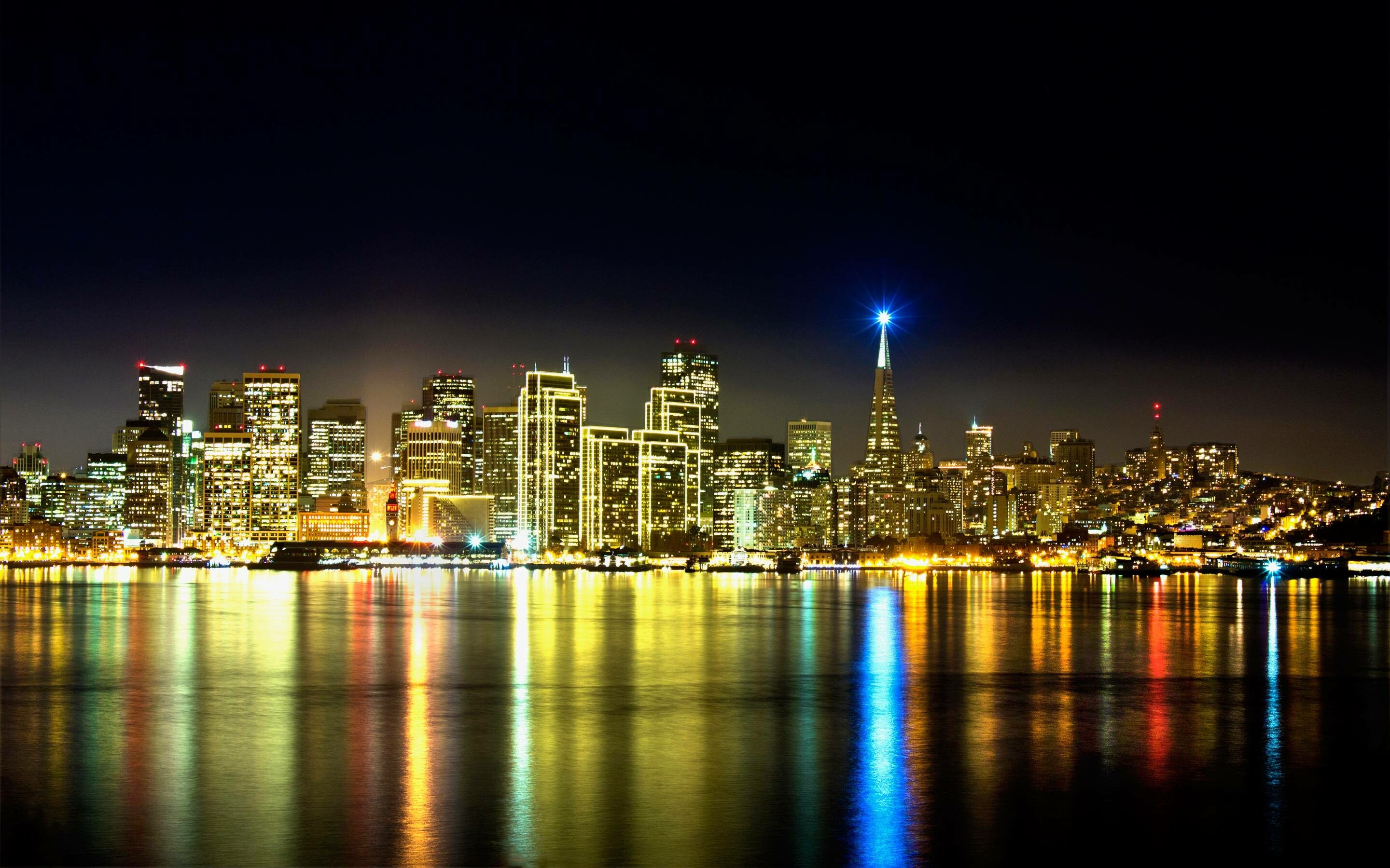 San Francisco: SF skyline, Tower block, High-rise buildings. 2880x1800 HD Wallpaper.