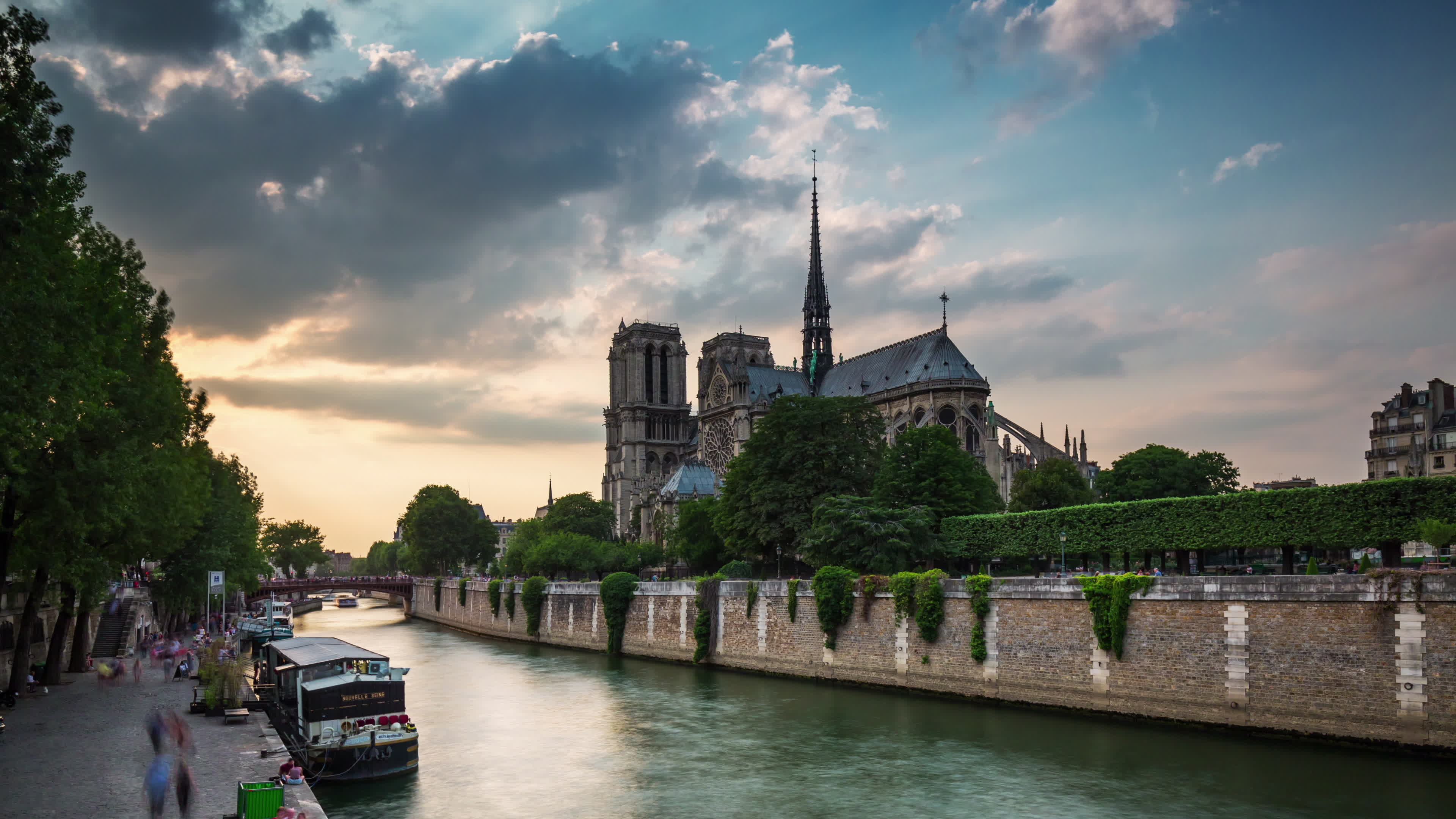 Seine River, Travels, Notre Dame de Paris, Siene River, 3840x2160 4K Desktop