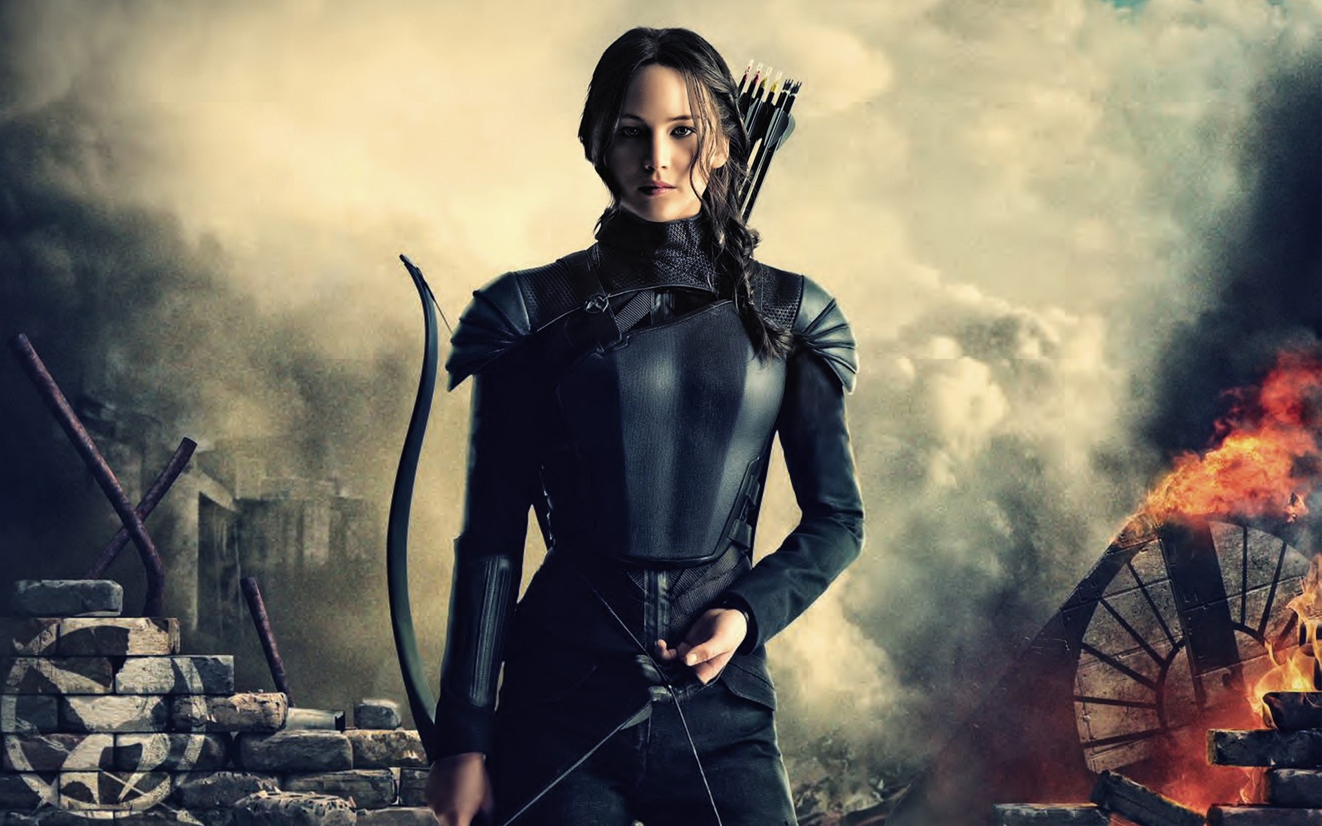 Hunger Games: The final book, Mockingjay, was split into two movies, Katniss. 1920x1200 HD Wallpaper.