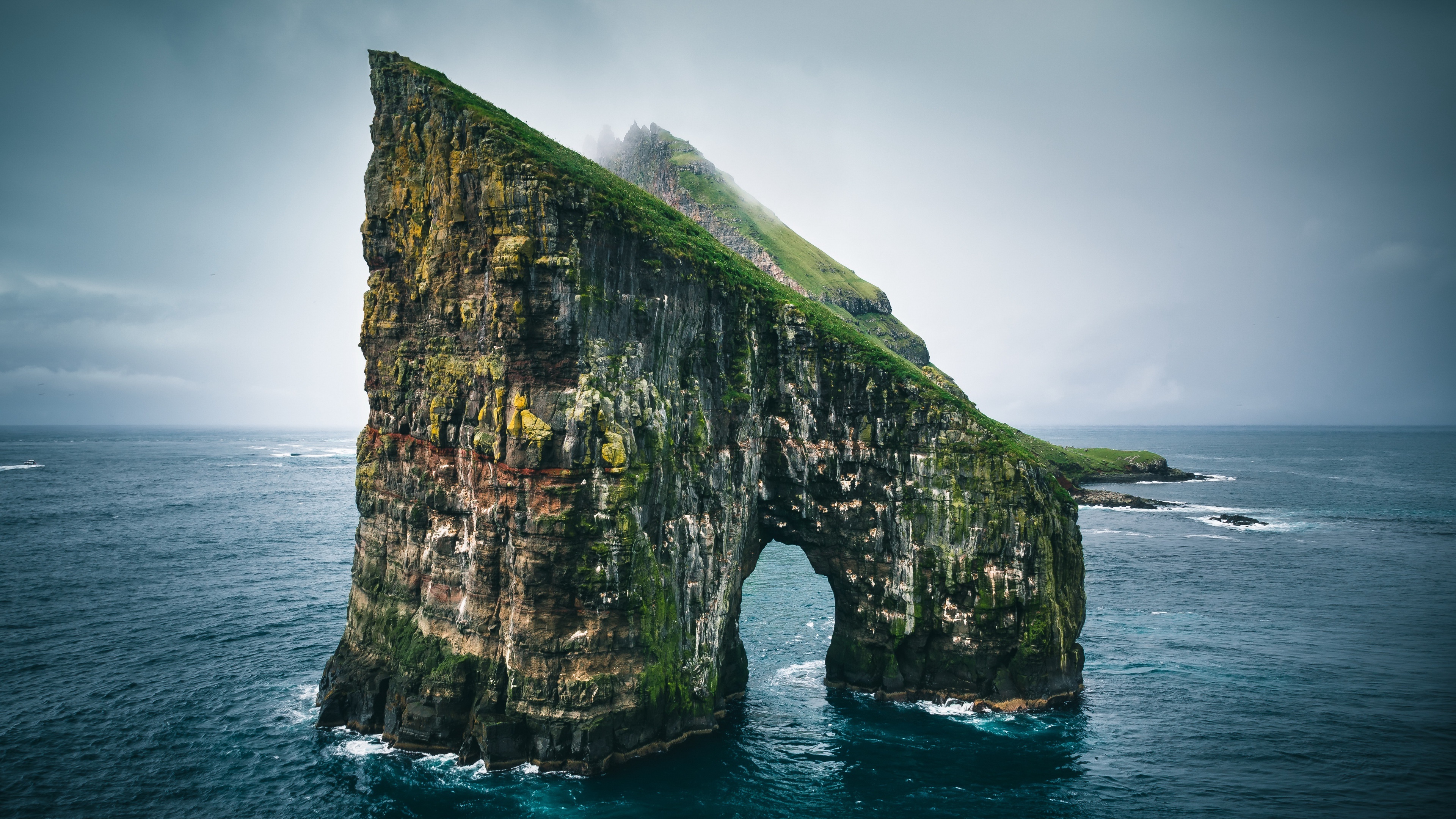 Faroe Islands, Rocky coastline, Outdoor beauty, Horizon view, 3840x2160 4K Desktop