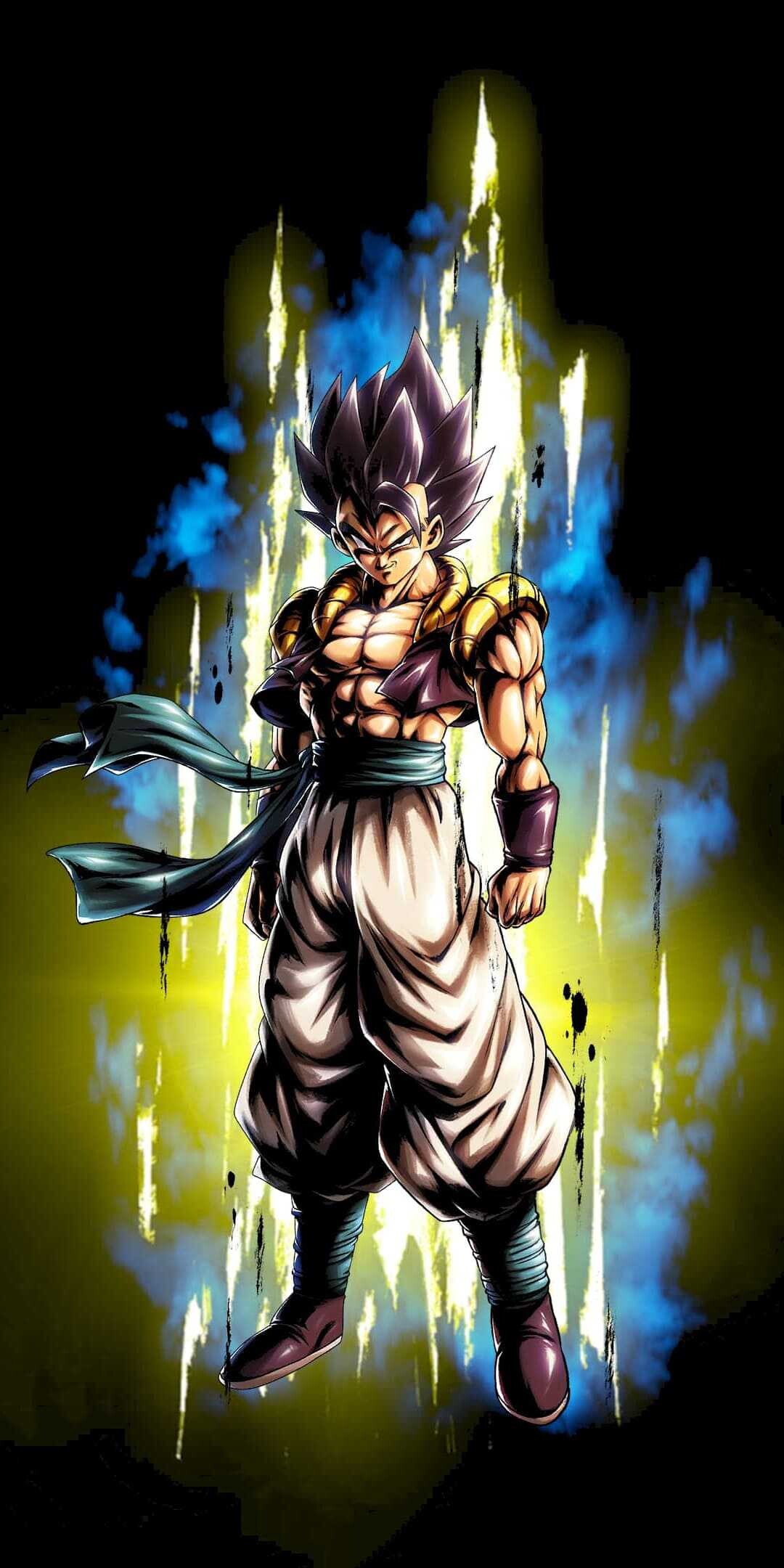 Gogeta: Regarded as one of the most powerful characters in the entire Dragon Ball franchise. 1080x2160 HD Wallpaper.