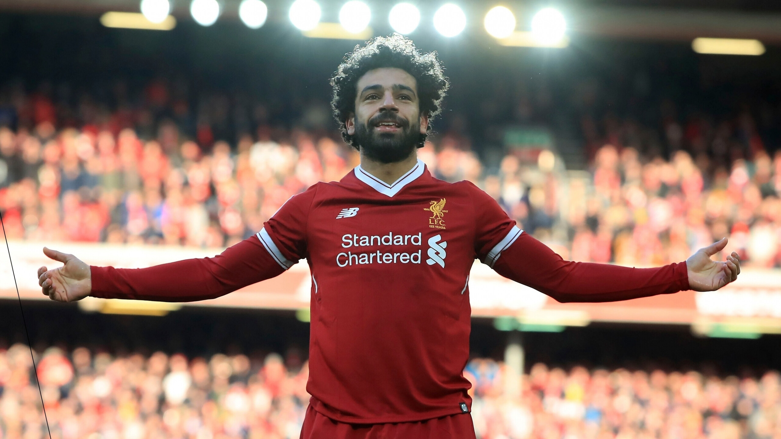 Mohamed Salah: Sports, Footballer, Liverpool. 2560x1440 HD Background.