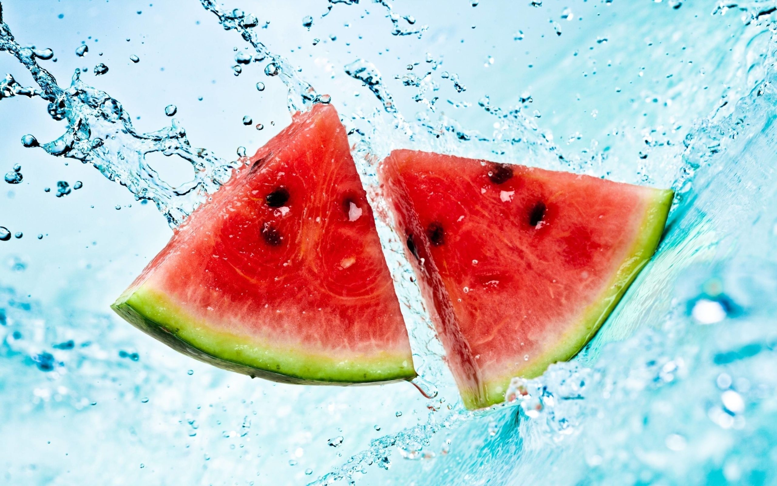Watermelon: Contains vitamin A and some vitamin C. 2560x1600 HD Background.