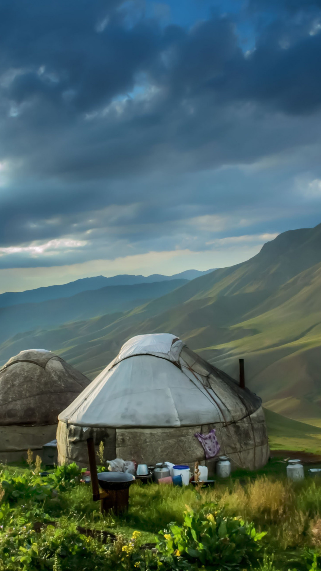 Kyrgyzstan mountain background, Wallpapers, Baltana, 1080x1920 Full HD Phone