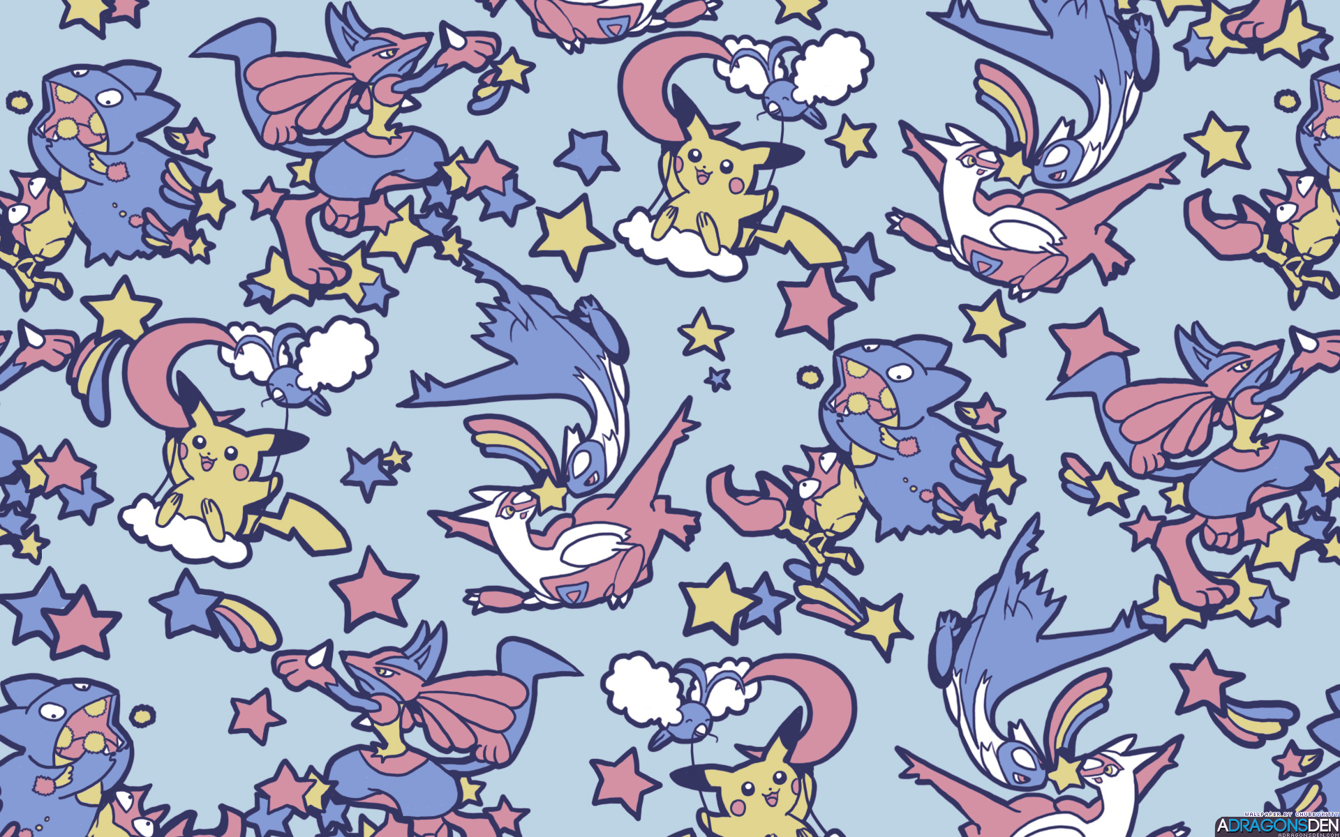 Pokemon wallpaper, Starry background, Minitokyo image, Visual appeal, 1920x1200 HD Desktop
