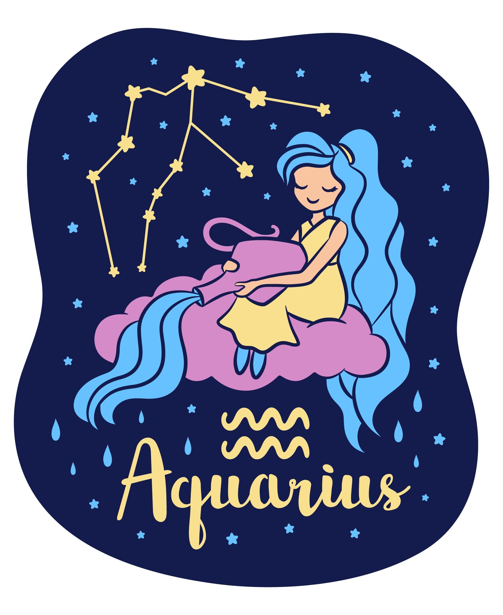 Aquarius Zodiac Sign, Colourful graphic tank top, Girls' zodiac sign, Zodiac sign colours, 2130x2600 HD Handy