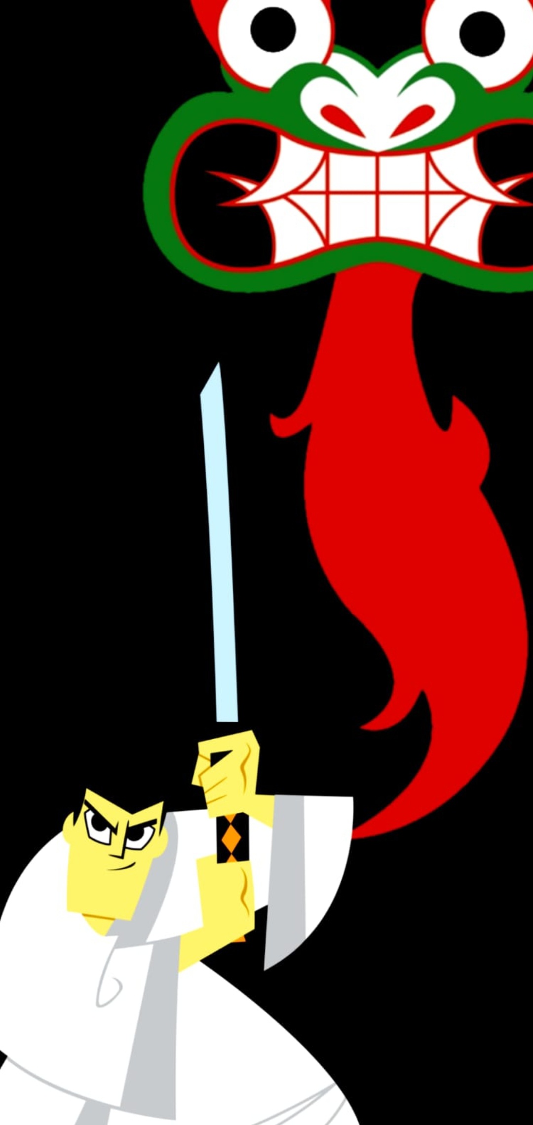 Samurai Jack, Going back to the past, RS10wallpapers, 1080x2280 HD Phone