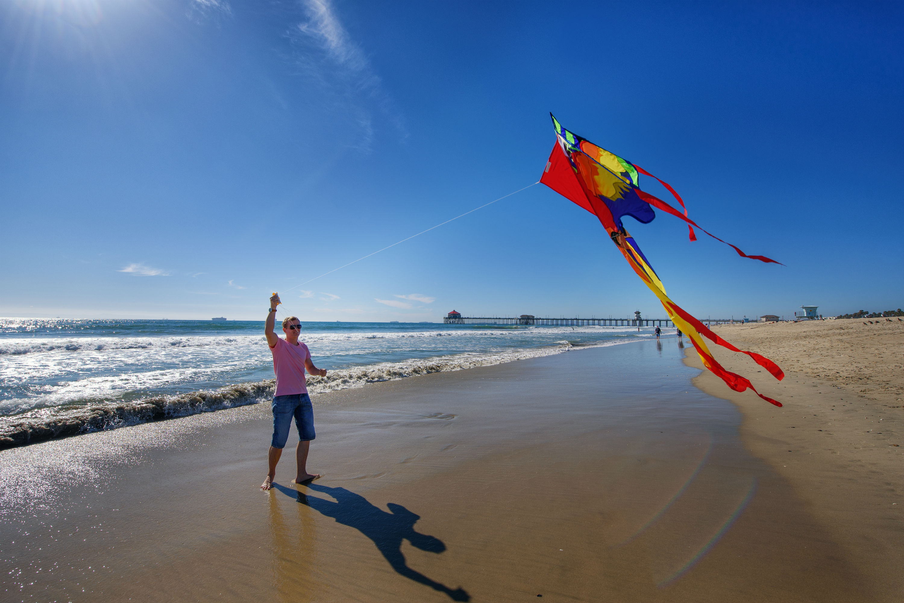 Kite Flying: The best wind for kites, North County, San Diego, Competitive sports. 3000x2010 HD Background.