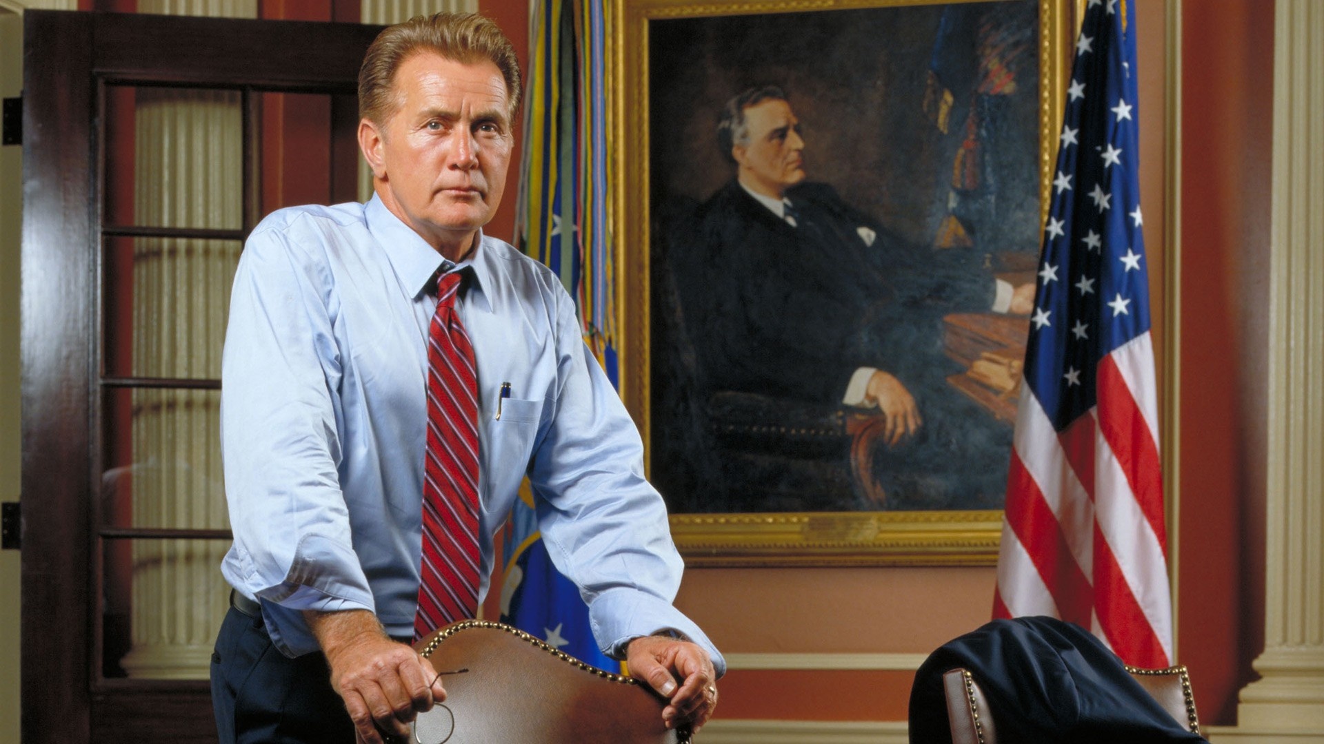 The West Wing (TV Series): Martin Sheen as Josiah Edward Bartlet, A former President of the United States. 1920x1080 Full HD Wallpaper.