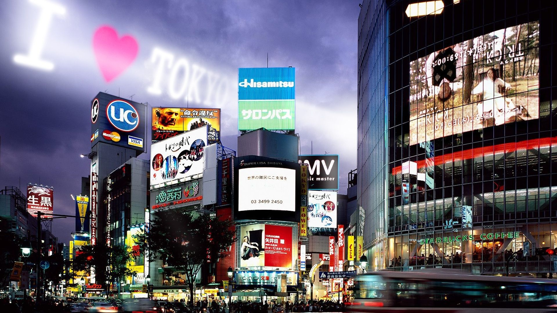 Shinjuku, Urban district, Nighttime allure, Cosmopolitan charm, 1920x1080 Full HD Desktop